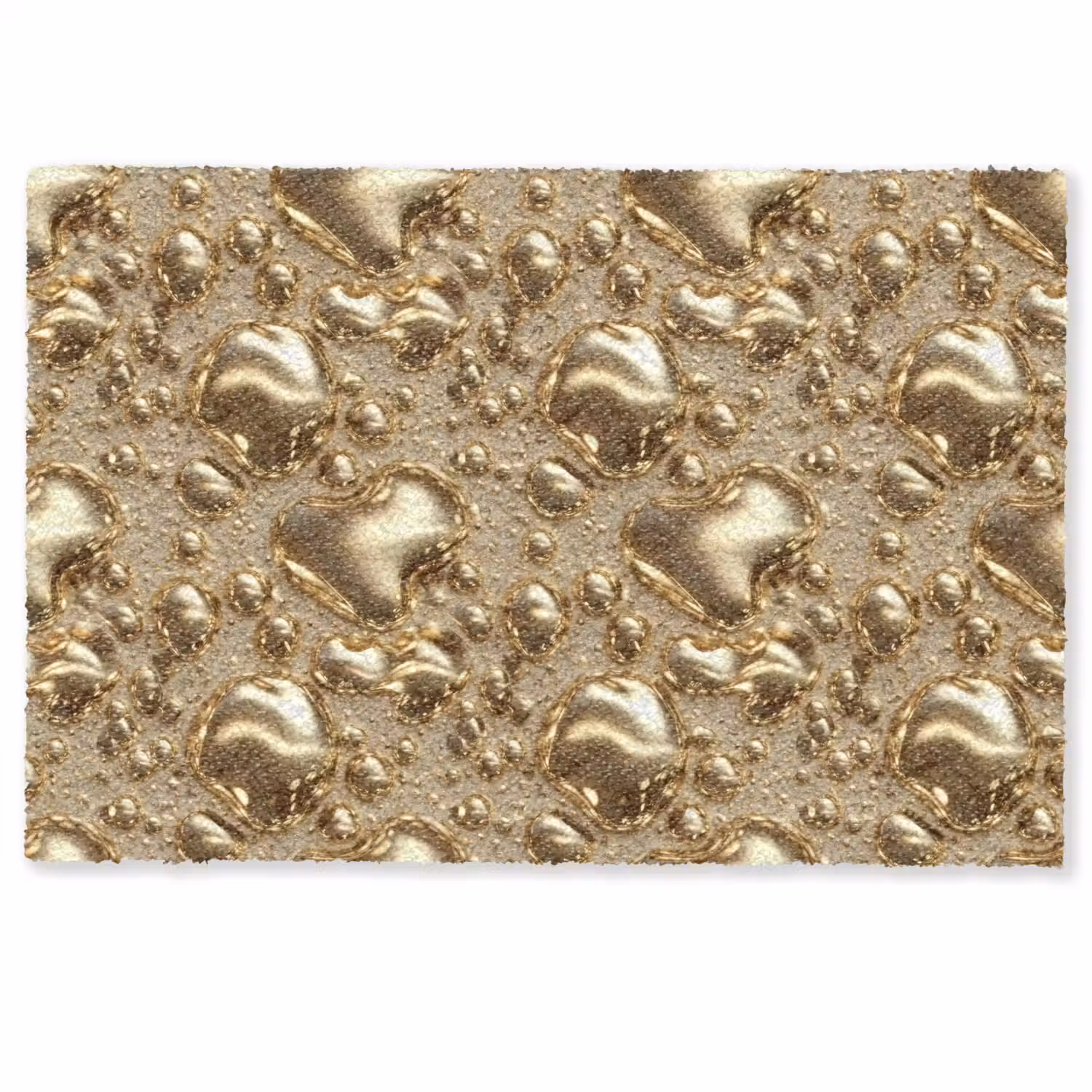 Druppels - Organisch - Goud Deurmat klein 898 -zkaufland3d