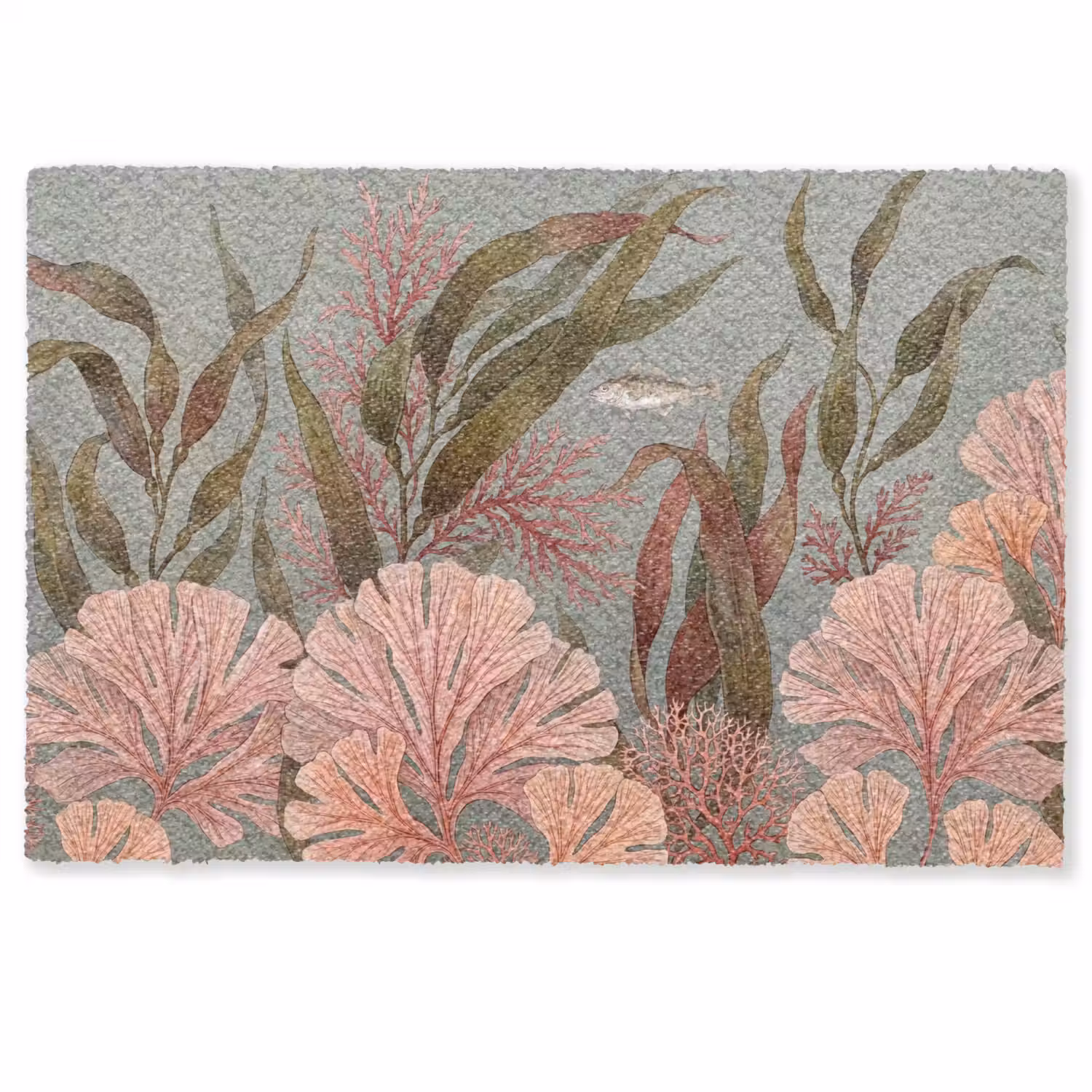 Onderwater - Planten - Vis - Vintage - Groen Deurmat klein -zkaufland3d