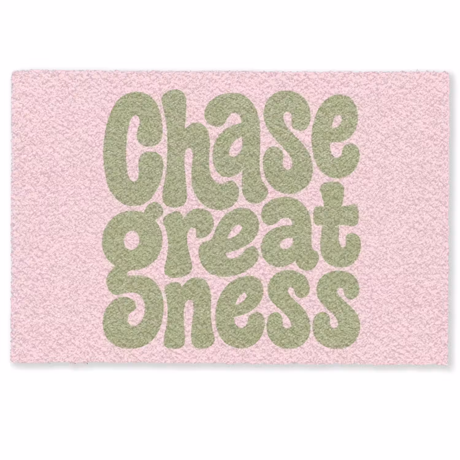 Chase greatness - Groen - Roze - Retro Deurmat klein -zkaufland3d