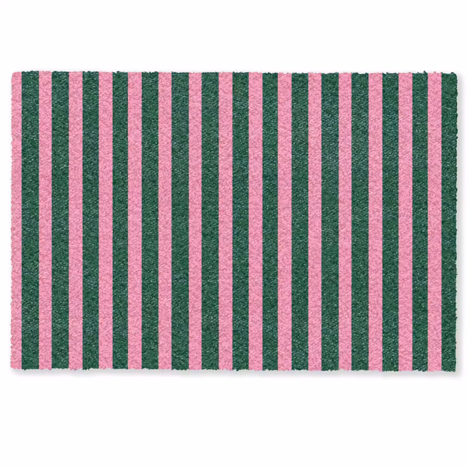 Verticale strepen - Groen - Roze Deurmat klein 898 -zkaufland3d
