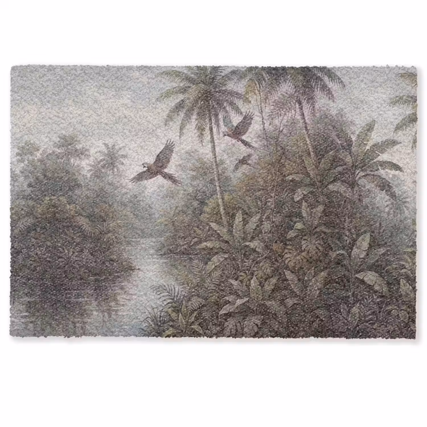 Vogel - Vliegend - Tropisch - Landschap - Klassiek Deurmat klein -zkaufland3d