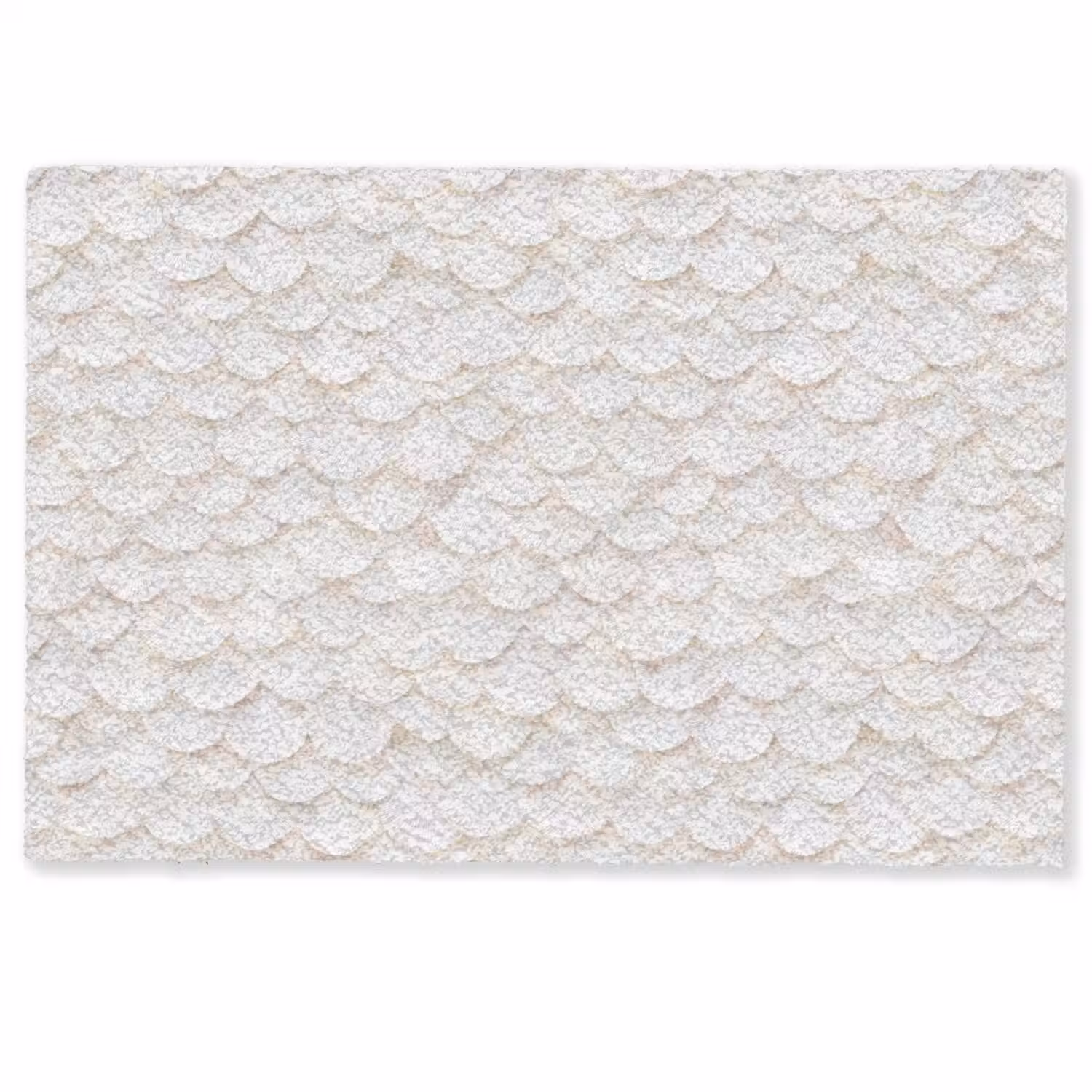 Schubben - Wit - Elegant Deurmat klein 898 -zkaufland3d