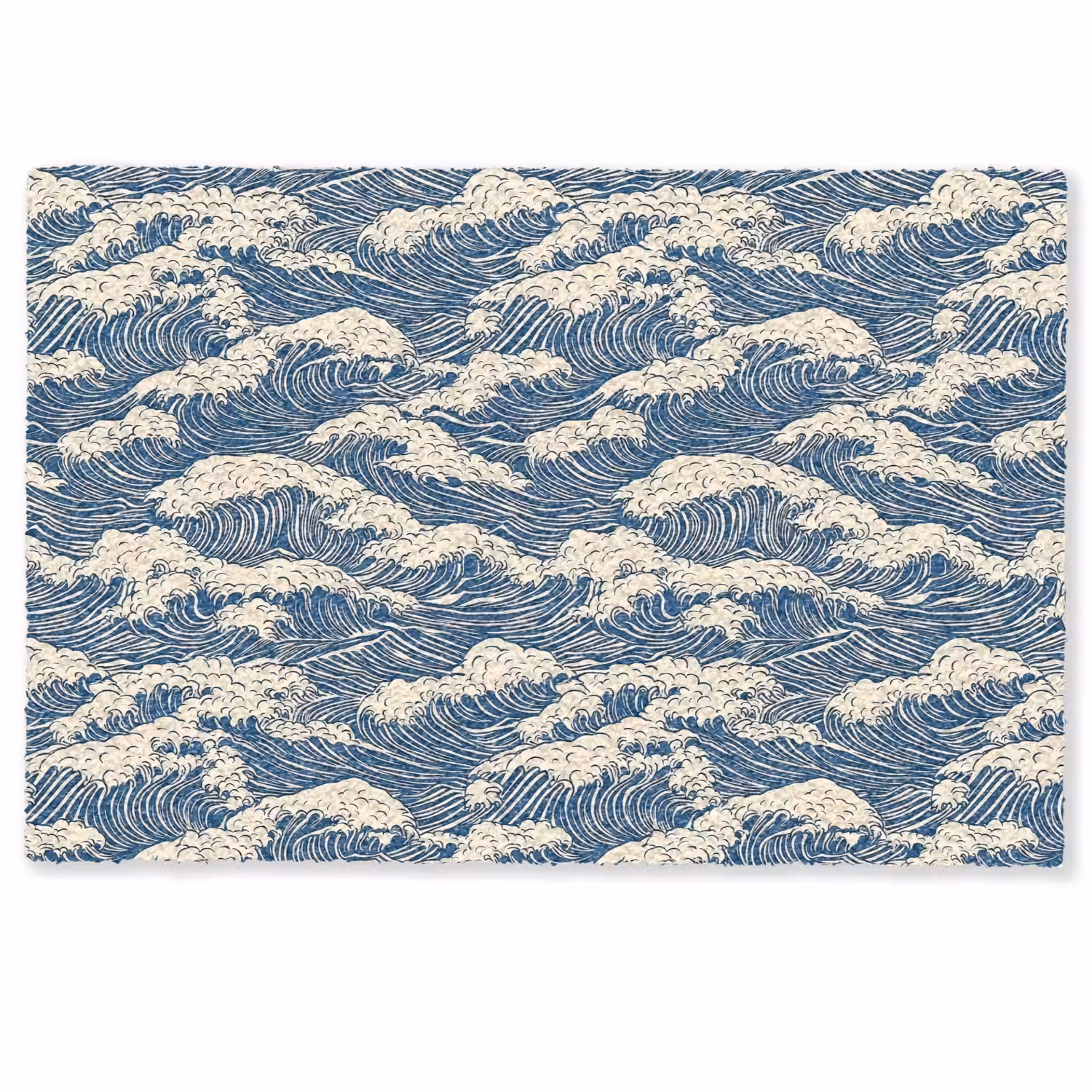 Golven - Klassiek - Blauw Deurmat klein 898 -zkaufland3d