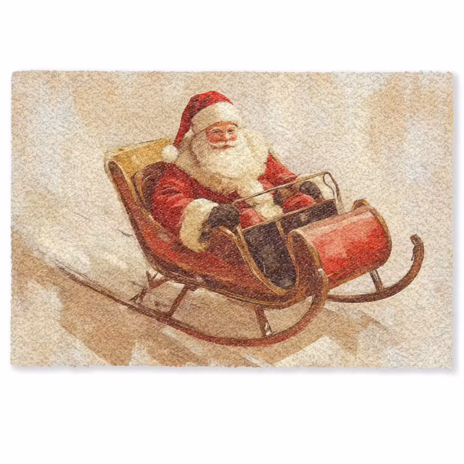 Kerst - Slee - Kerstman Deurmat klein -zkaufland3d