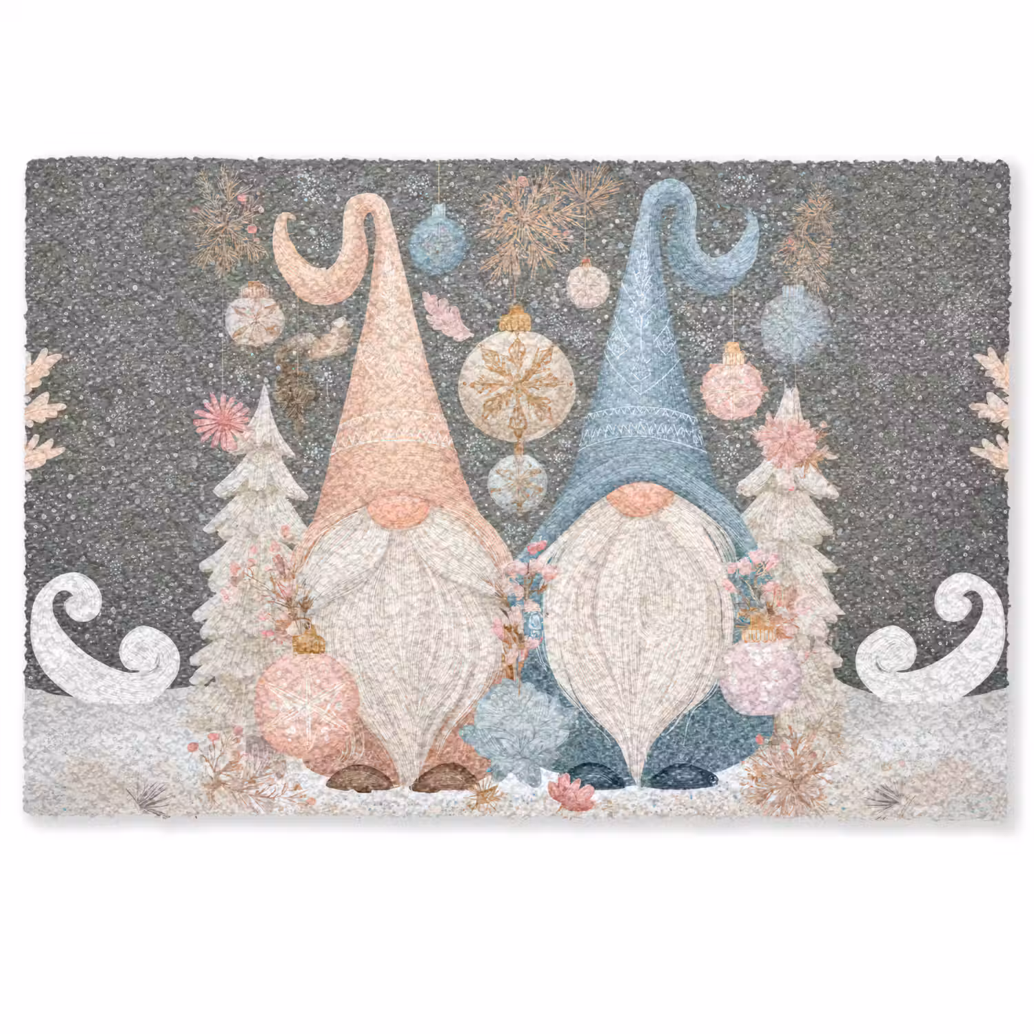 Kerst - Gnomen - Pastel Deurmat klein -zkaufland3d