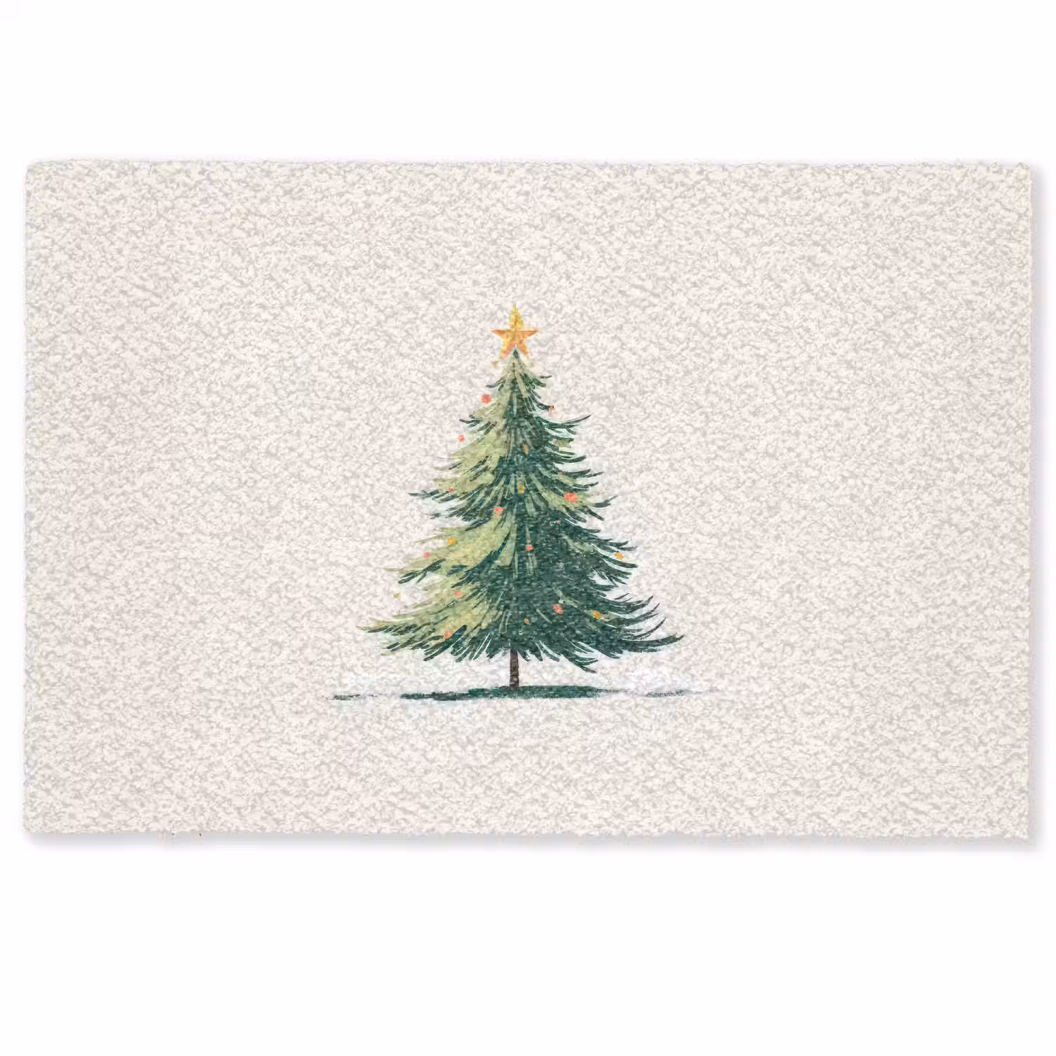 Kerstboom - Illustratie - Ster - Sneeuw Deurmat klein -zkaufland3d
