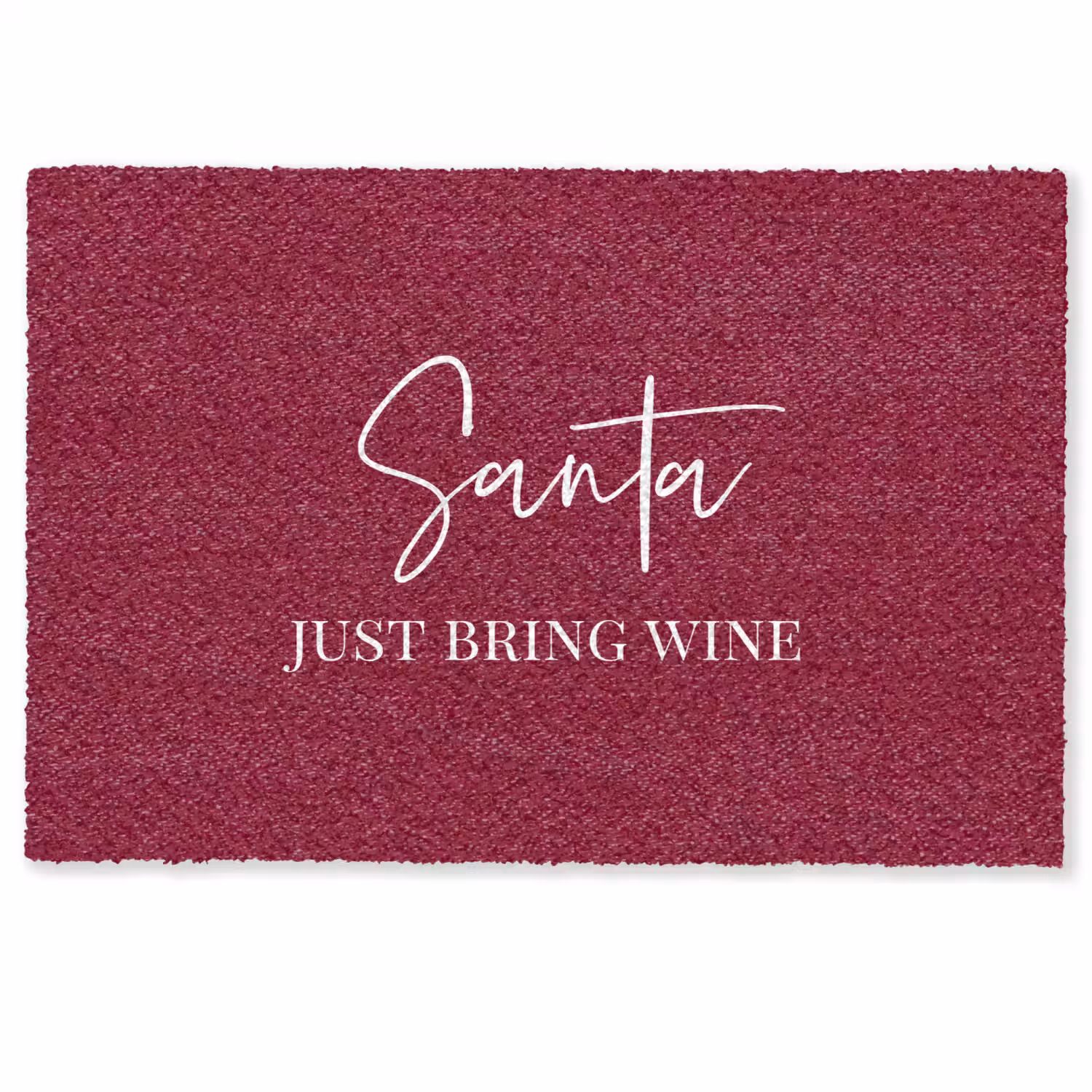 Santa - Wine - Rood - Kerst - Kerstman Deurmat klein -zkaufland3d