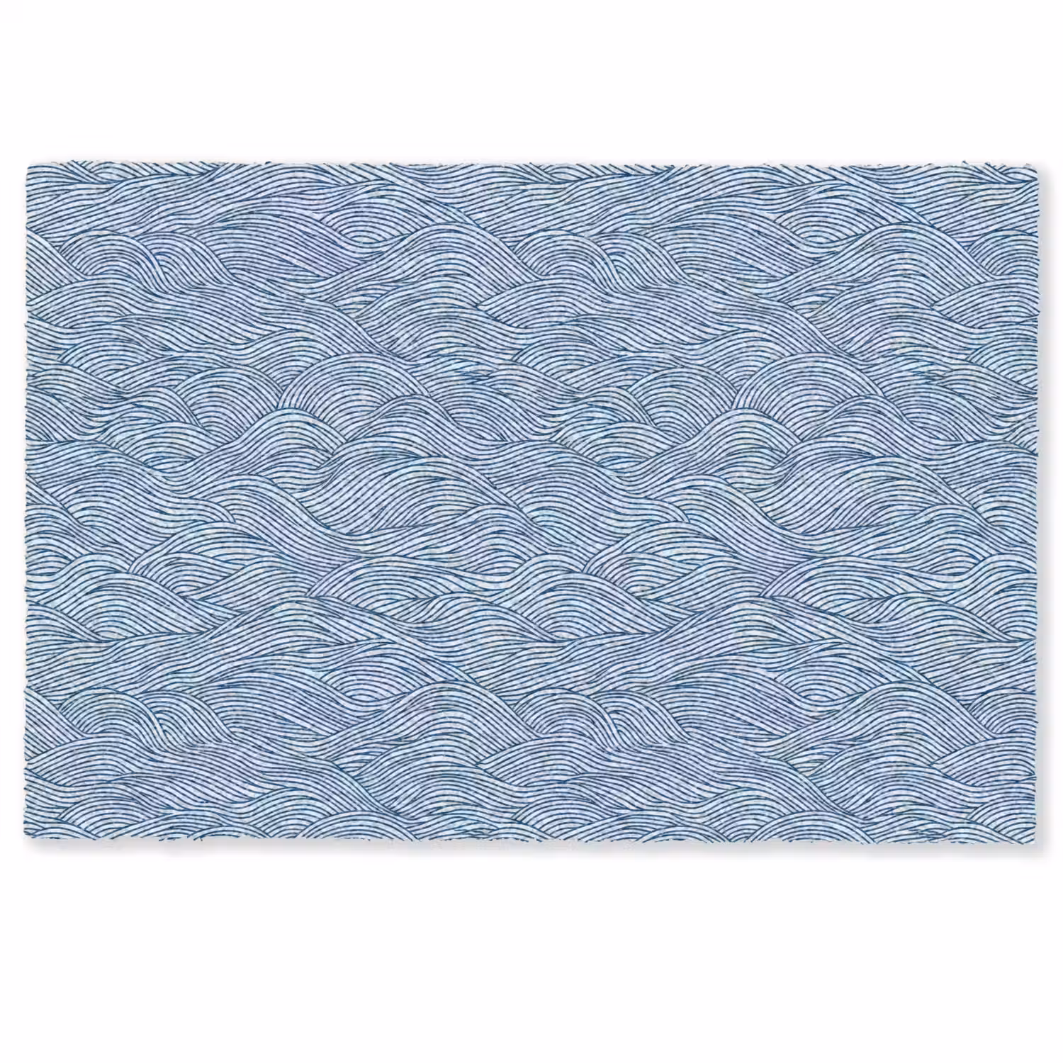 Golven - Ritmisch - Blauw Deurmat klein 898 -zkaufland3d