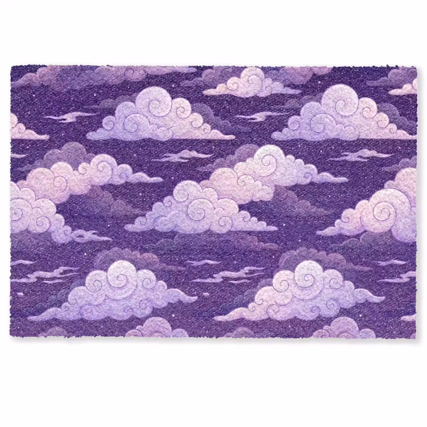 Wolken - Nacht - Natuur - Abstract - Paars Deurmat klein -zkaufland3d