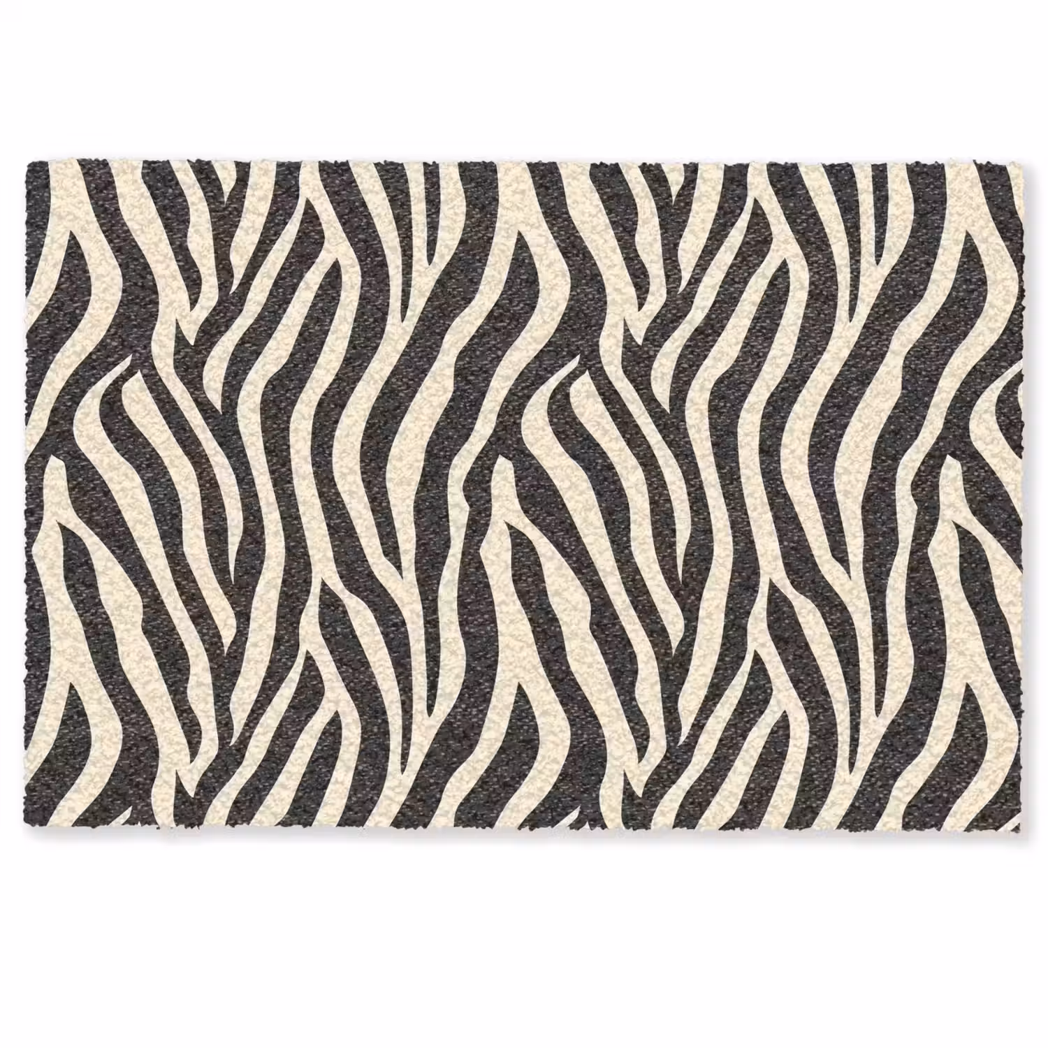 Zebra - Print - Klassiek - Zwart Deurmat klein 898 -zkaufland3d