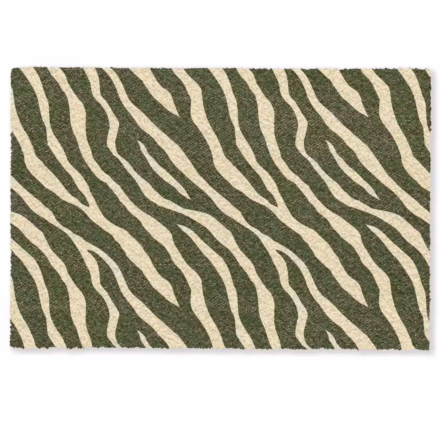 Zebra - Patroon - Groen Deurmat klein 898 -zkaufland3d