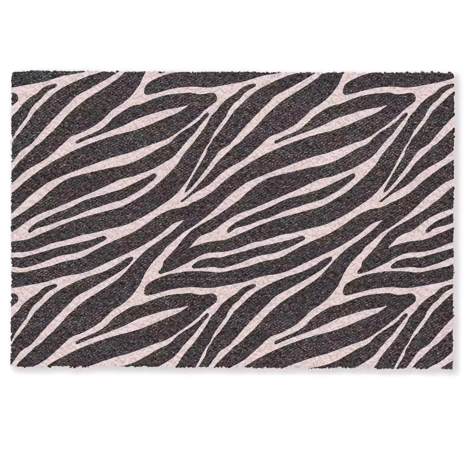 Zebra - Zwart - Roze Deurmat klein 898 -zkaufland3d