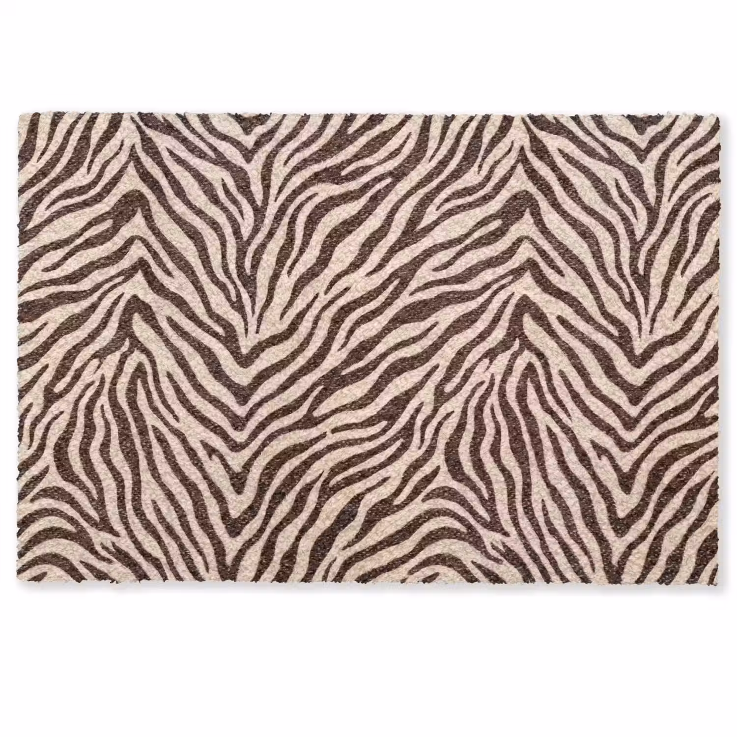 Zebra - Strepen - Bruin Deurmat klein -zkaufland3d