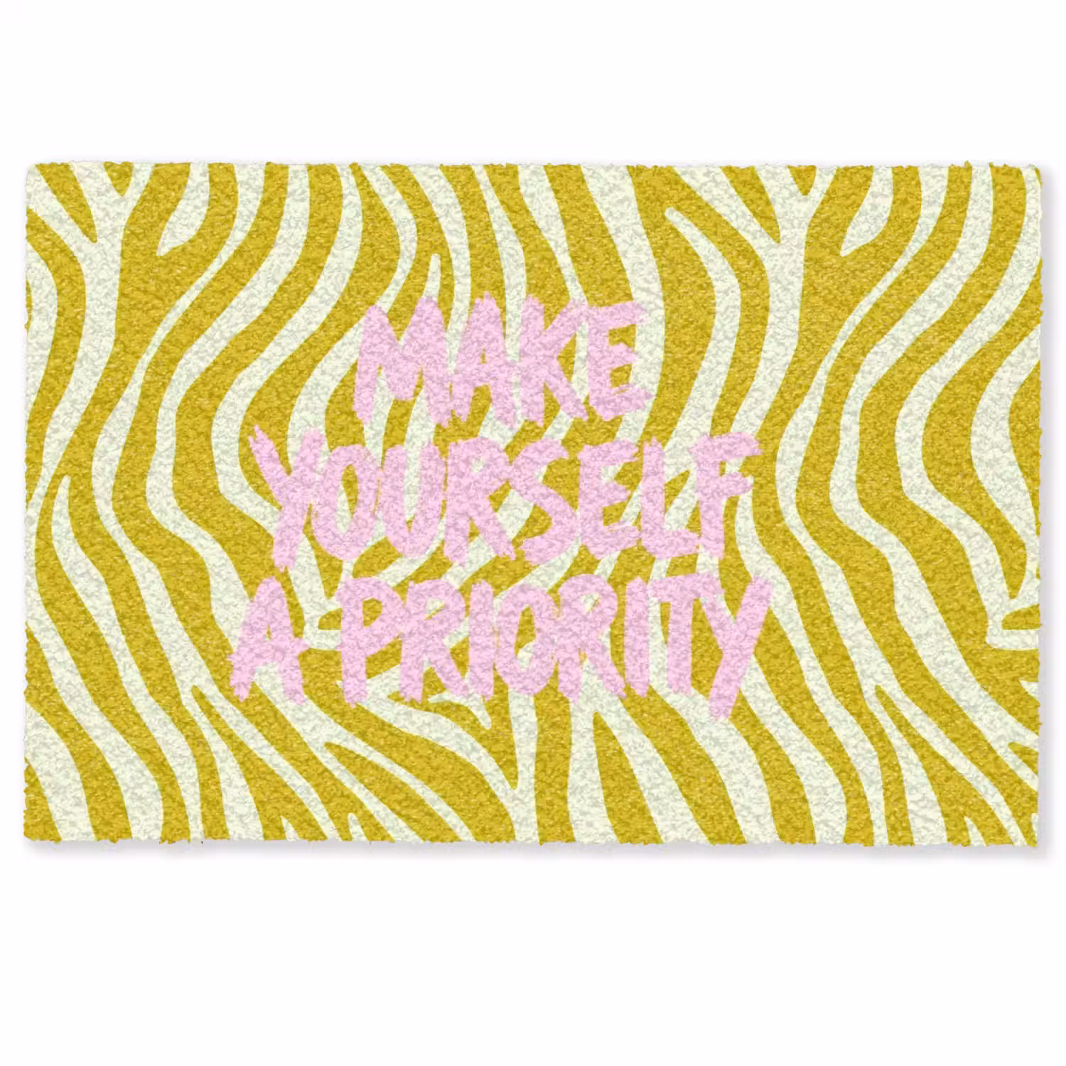 Zebraprint - Priority - Roze Deurmat klein -zkaufland3d