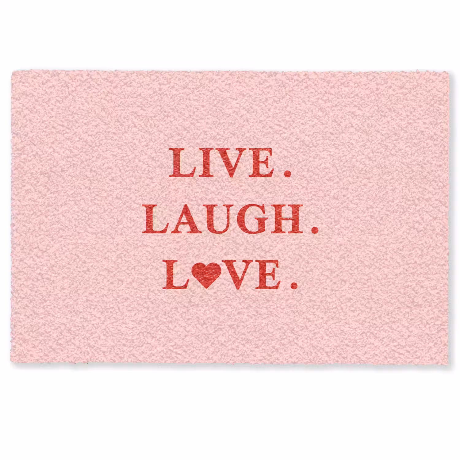 Quote - Love - Roze - Rood Deurmat klein -zkaufland3d