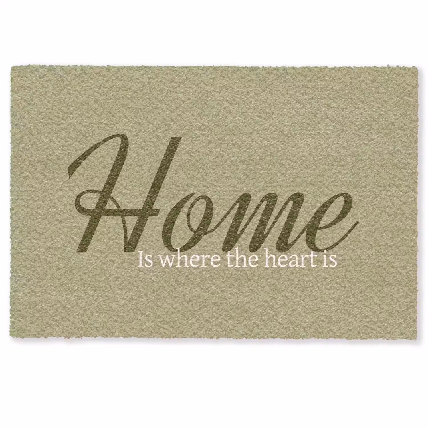 Home is where the heart is - Quote - Groen Deurmat klein -zkaufland3d