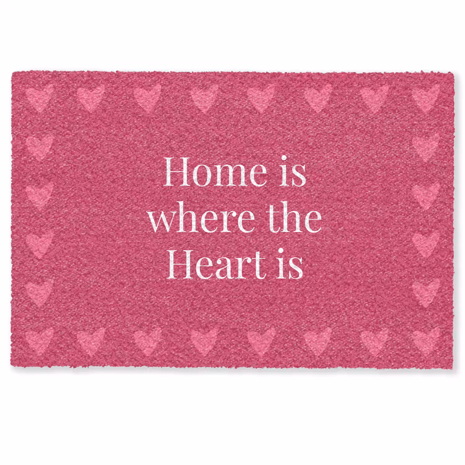 Home is where the heart is - Quote - Roze Deurmat klein -zkaufland3d