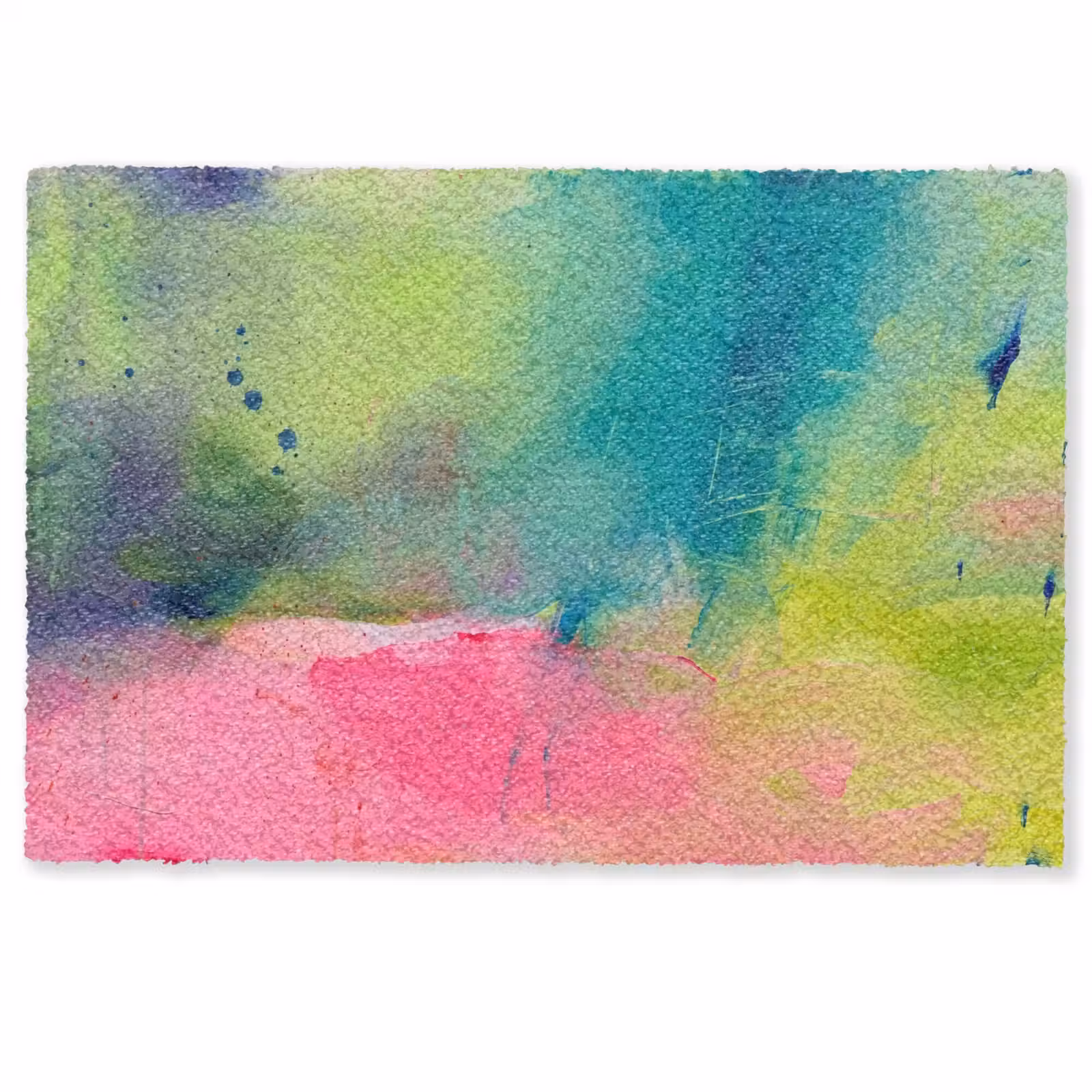 Fußmatte - Zusammenfassung – Farben – Modern – Grün – Rosa - Abstract - Kleuren - Modern - Groen - Roze Deurmat klein