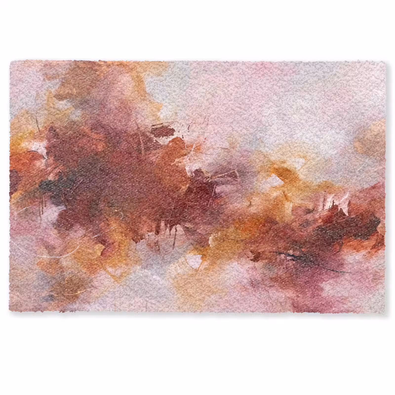 Fußmatte - Zusammenfassung – Farbenfroh – Kunst – Modern – Rosa-Rot - Abstract - Kleurrijk - Kunst - Modern - Roze-Rood Deurmat klein