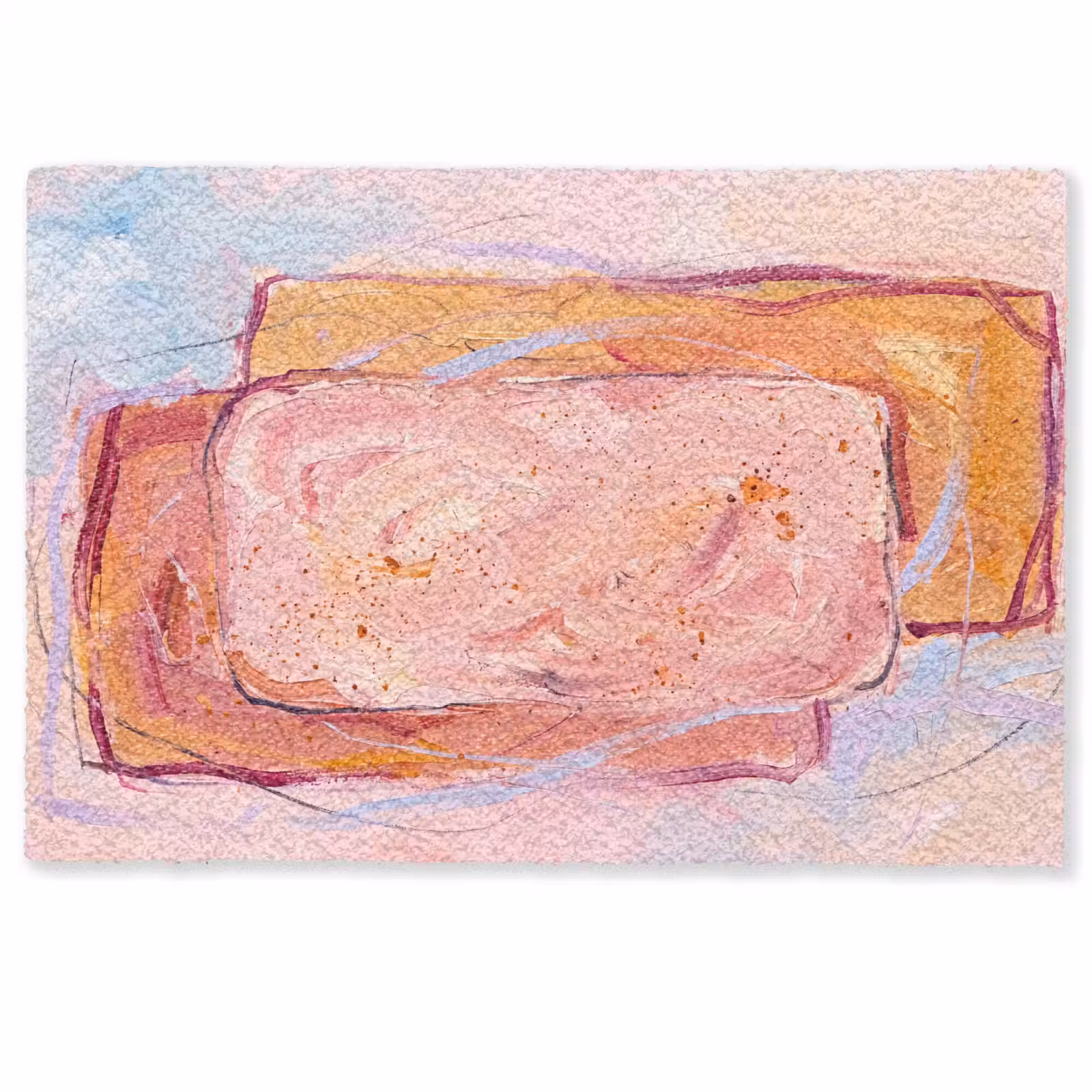Fußmatte - Zusammenfassung – Formen – Modern – Rosa - Abstract - Vormen - Modern - Roze Deurmat klein