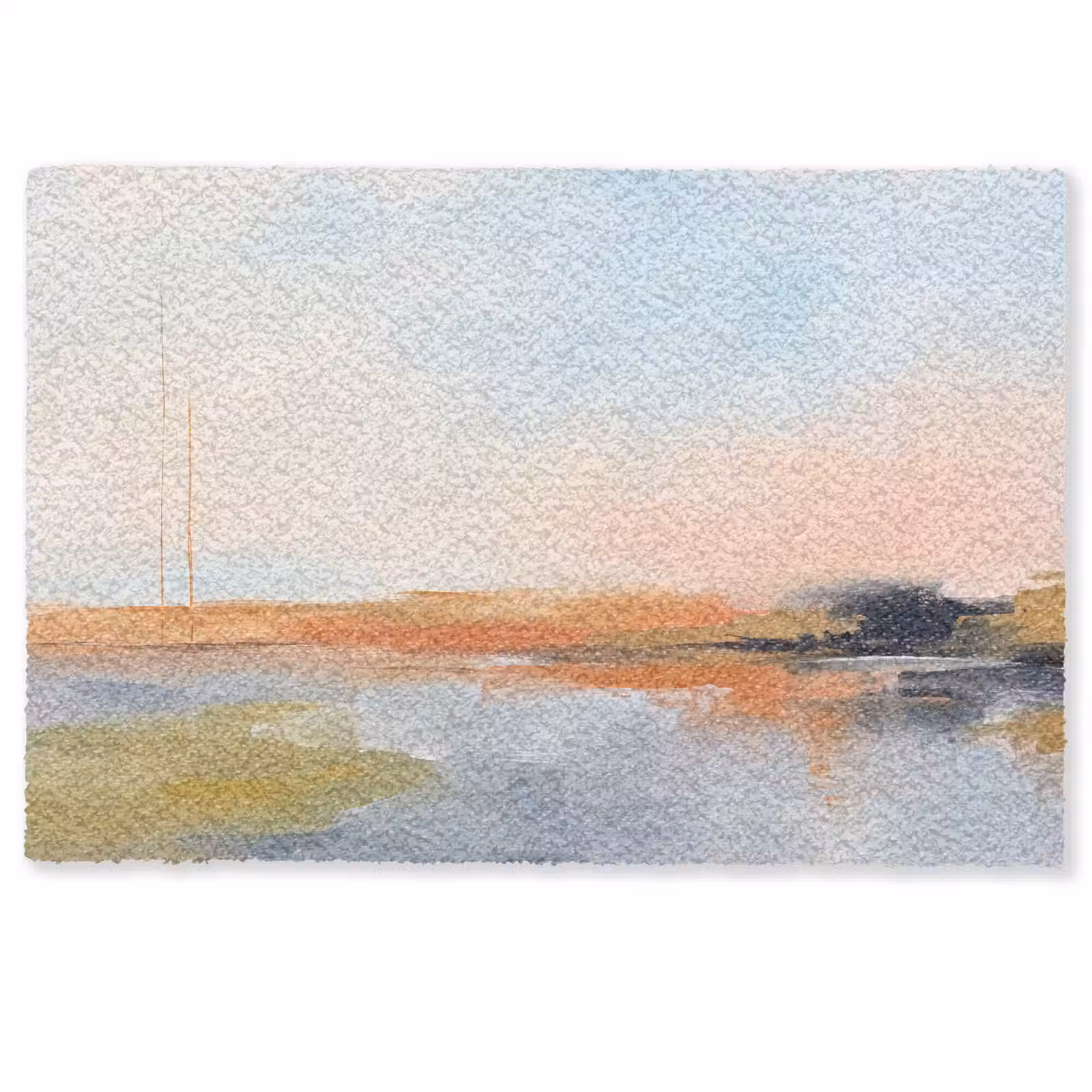 Fußmatte - Zusammenfassung – Landschaft – Horizont – Modern – Farbenfroh - Abstract - Landschap - Horizon - Modern - Kleurrijk Deurmat klein