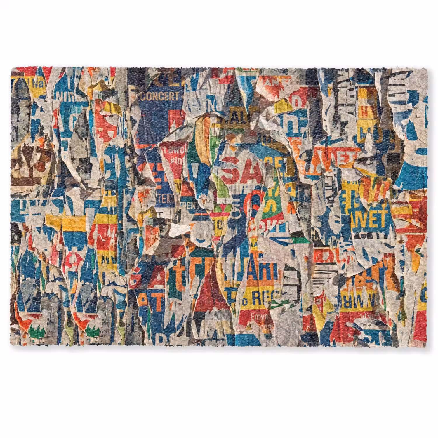 Abstract - Gelaagd papier - Urban - Modern - Kleurrijk Deurmat klein -zkaufland3d