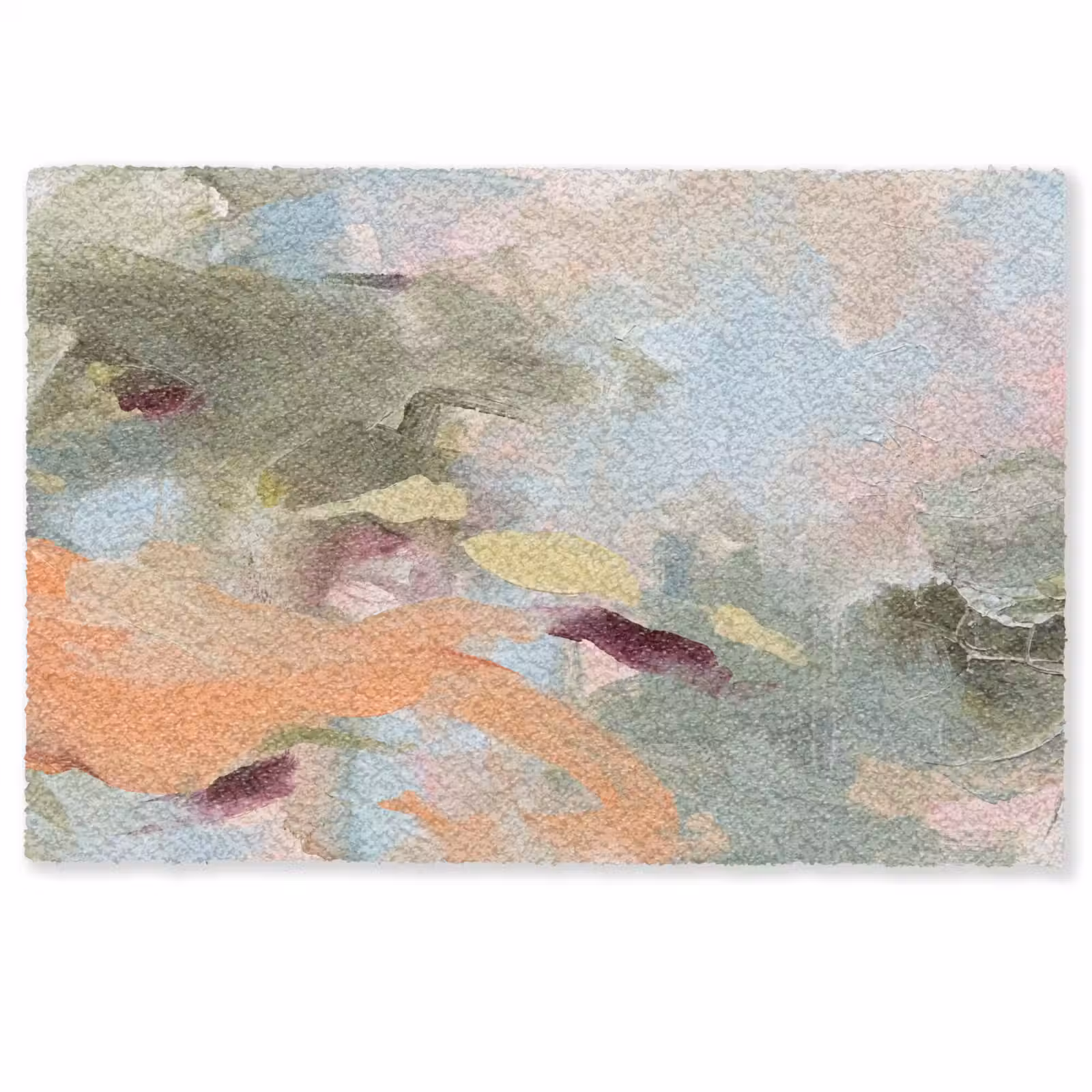 Fußmatte - Zusammenfassung – Pinselstriche – Kunst – Modern – Pastell - Abstract - Borstelstreken - Kunst - Modern - Pastel Deurmat klein