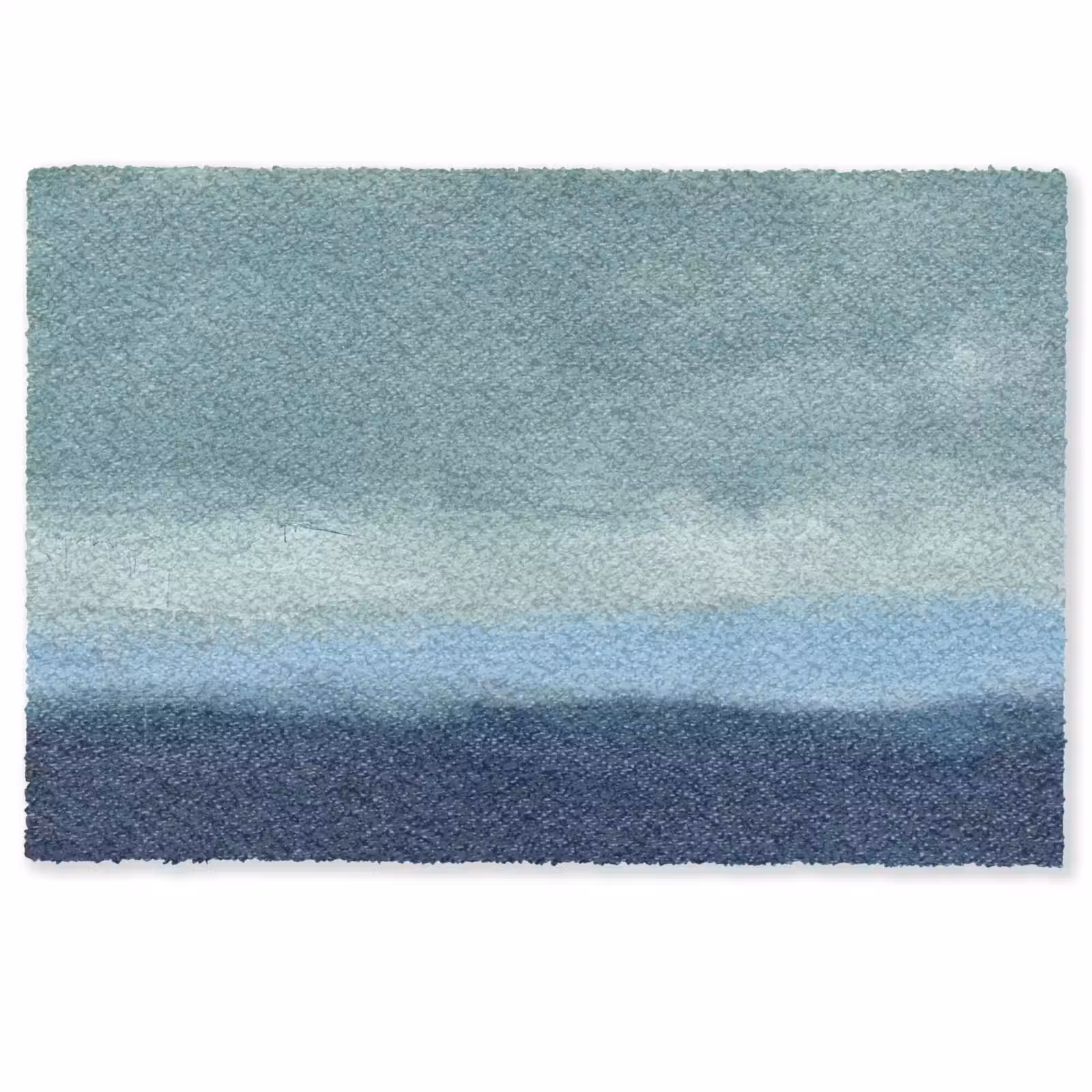 Fußmatte - Zusammenfassung – Schichten – Ruhe – Modern – Blau - Abstract - Lagen - Rust - Modern - Blauw Deurmat klein