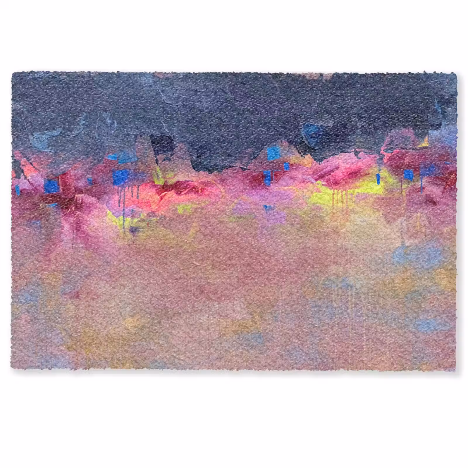 Fußmatte - Zusammenfassung – Textur – Farben – Modern – Rosa - Abstract - Textuur - Kleuren - Modern - Roze Deurmat klein