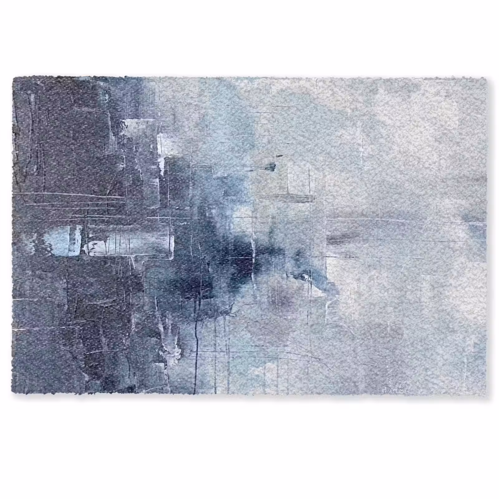 Fußmatte - Zusammenfassung – Textur – Kunst – Modern – Blau - Abstract - Textuur - Kunst - Modern - Blauw Deurmat klein