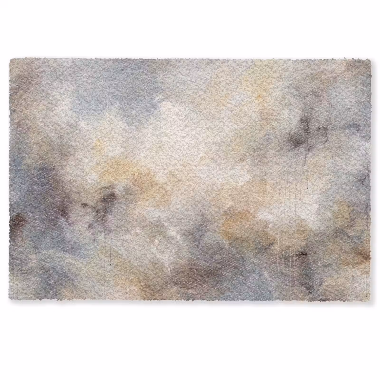 Fußmatte - Zusammenfassung – Wolken – Stimmungsvoll – Beige – Grau - Abstract - Wolken - Sfeervol - Beige - Grijs Deurmat klein