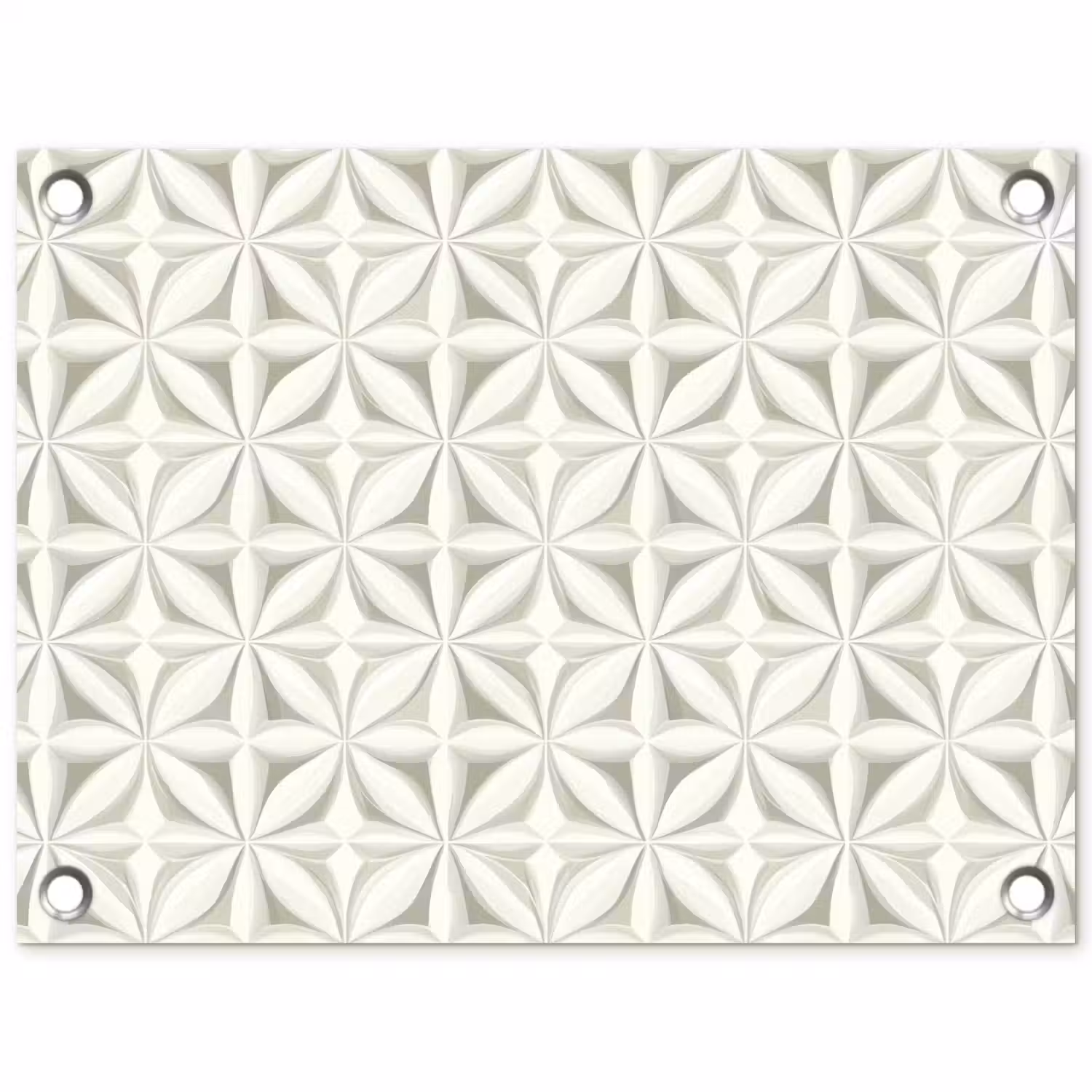 Abstract - Structuur - Grijs - Wit tuinposter los doek klein 239 -3d