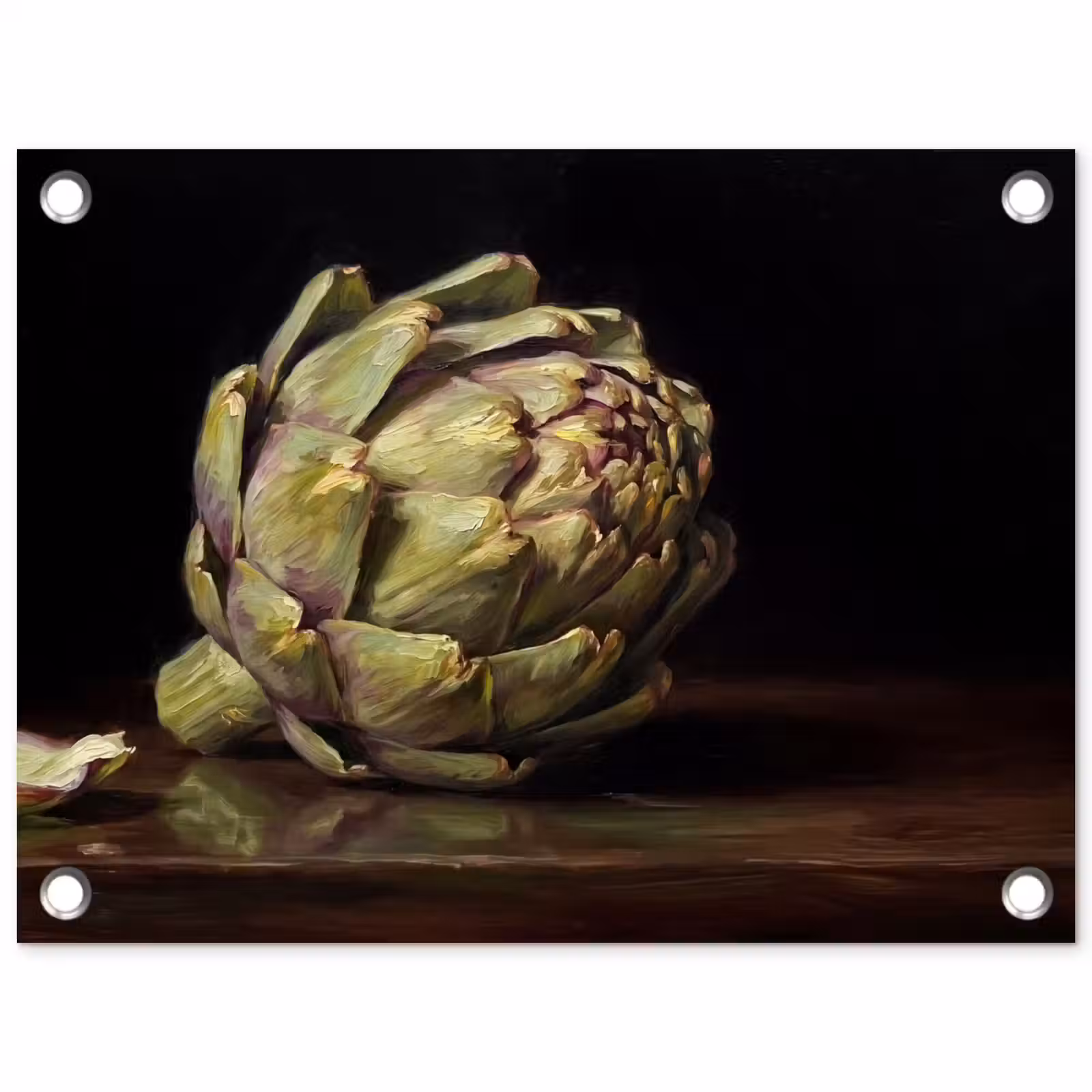 Gartenposter - Artischocke – Essen – Klassisch - Artichok - Eten - Klassiek tuinposter los doek klein