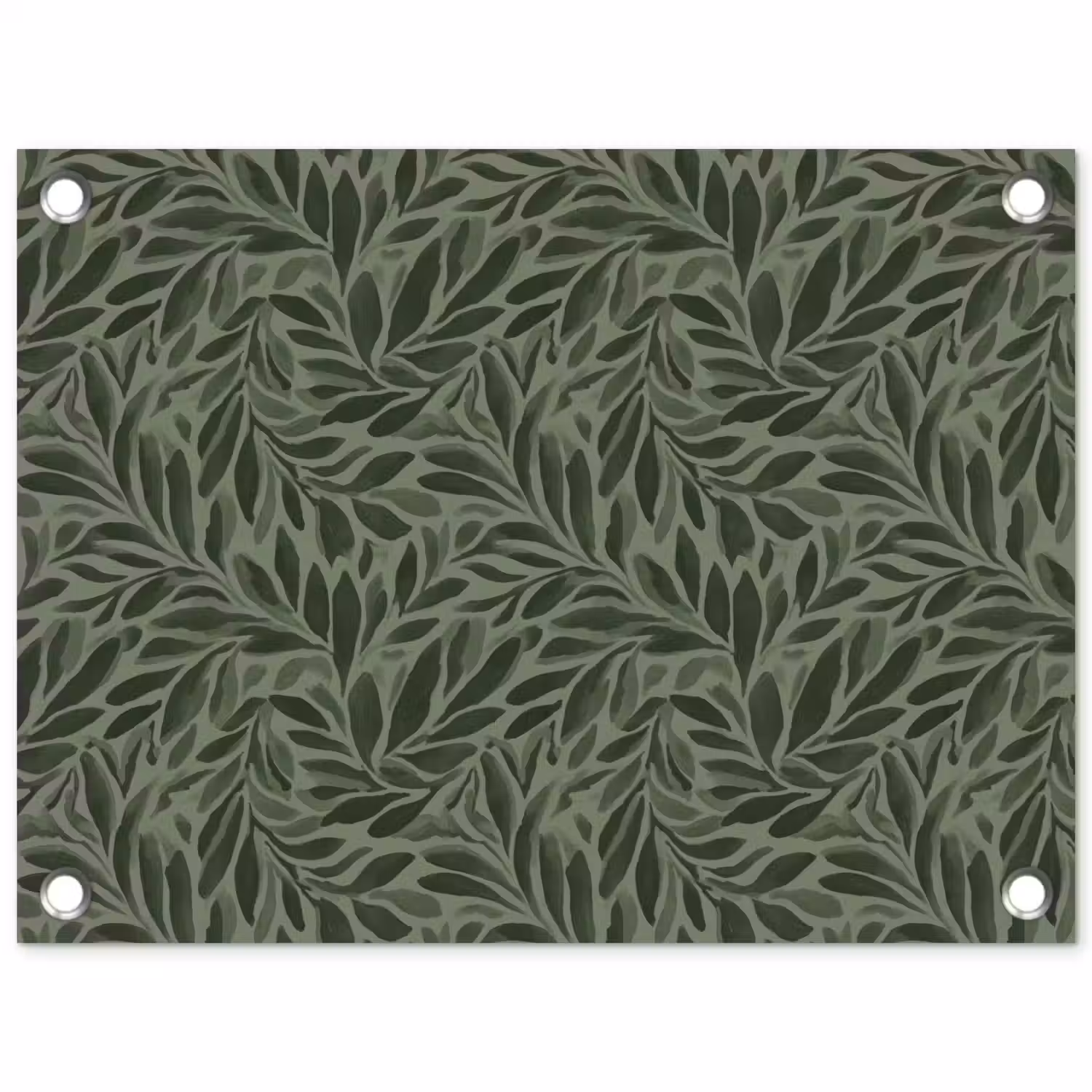 Bladeren - Organisch - Groen tuinposter los doek klein 239 -3d