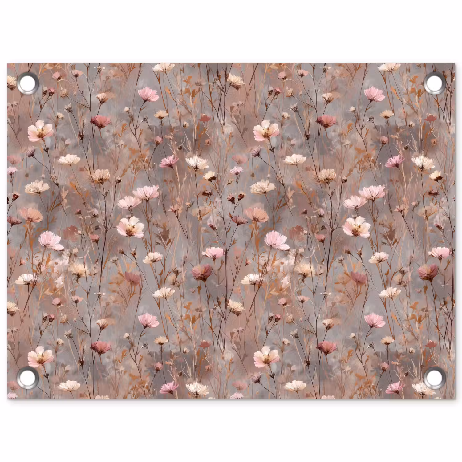 Bloemen - Wild - Pastel tuinposter los doek klein 239 -3d