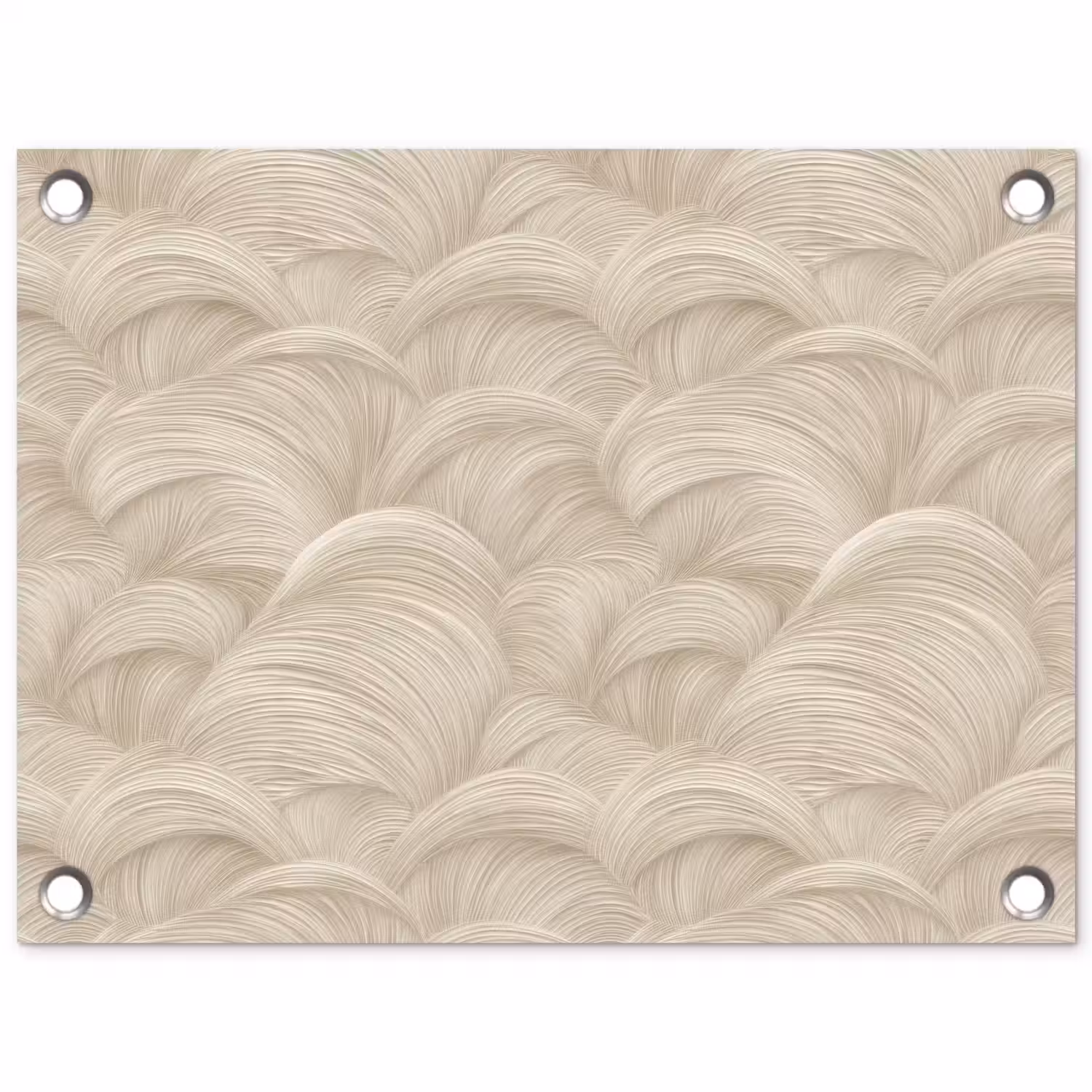 Bogen - Patroon - Beige tuinposter los doek klein 239 -3d