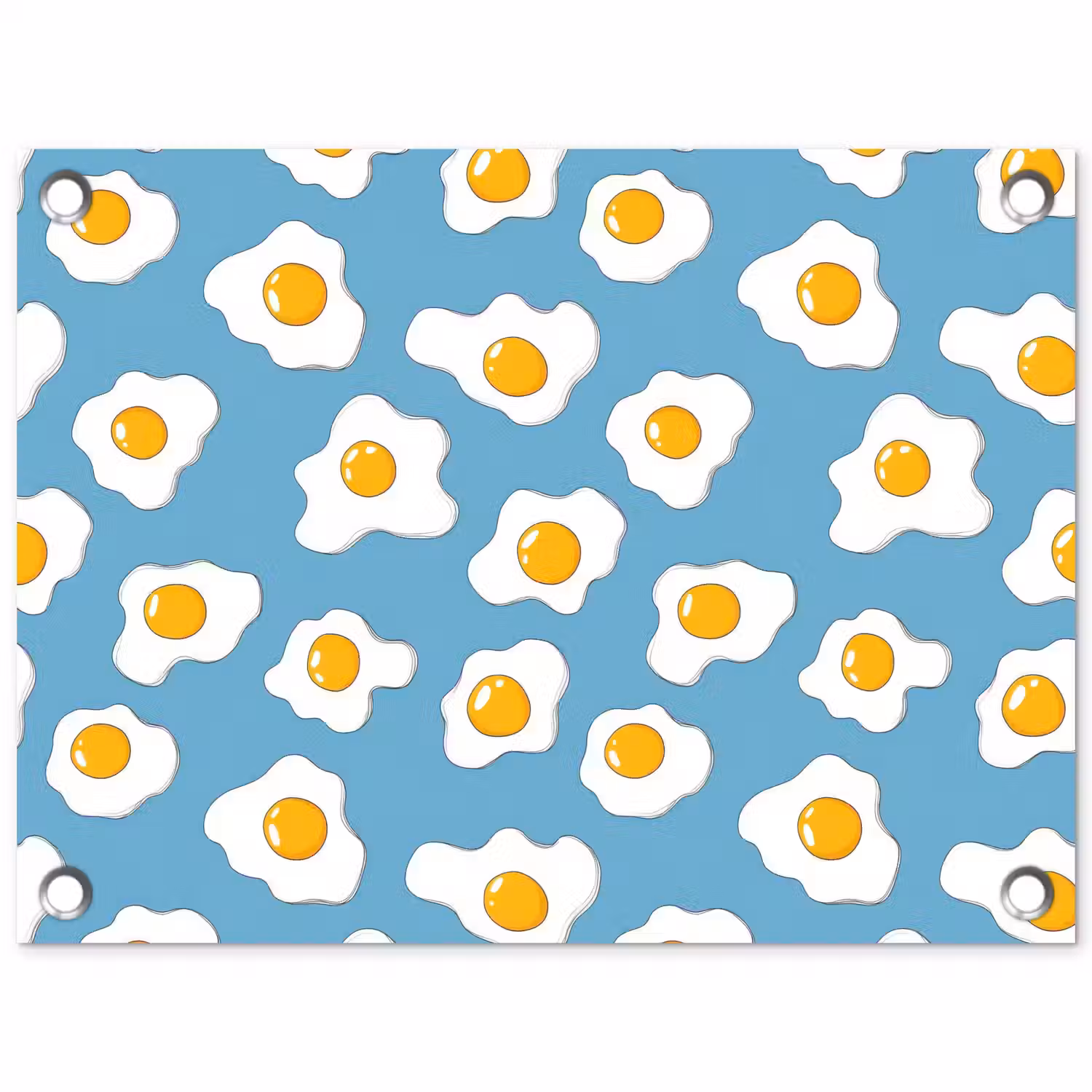 Eieren - Dooiers - Blauw tuinposter los doek klein 239 -3d