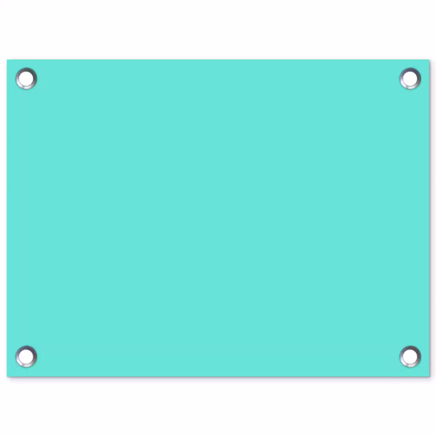 Electric - Cyan - Turkoois tuinposter los doek klein 239 -3d