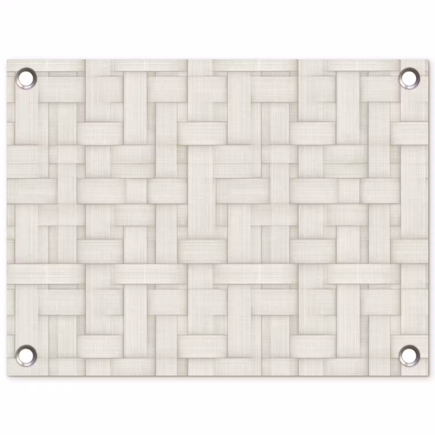 Vlechtwerk - Banen - Beige tuinposter los doek klein 239 -3d
