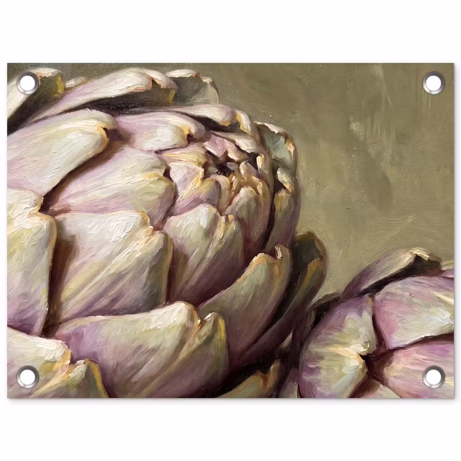 Gartenposter - Gemüse – Stillleben – Gemälde - Groente - Stilleven - Schilderij tuinposter los doek klein