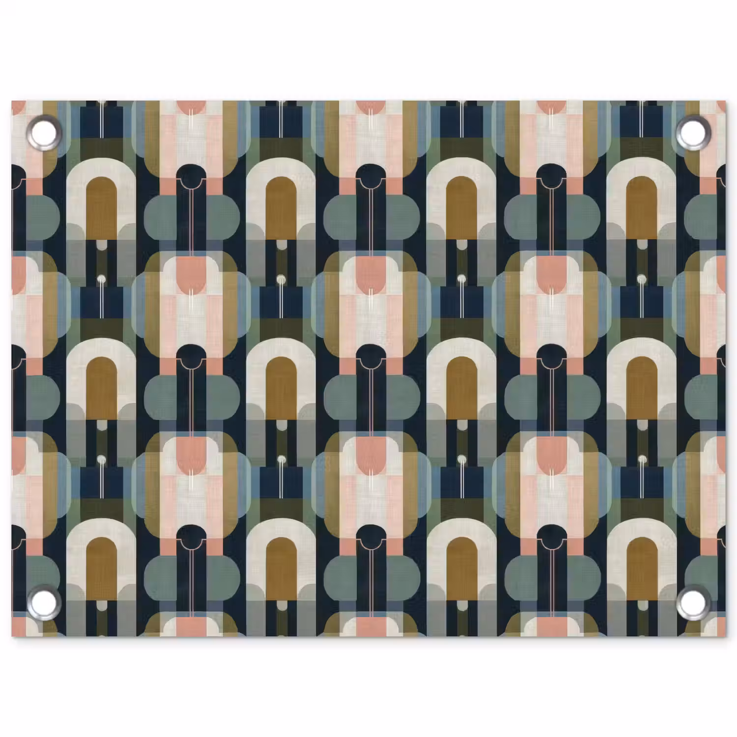 Geografisch - Modern - Kleurrijk tuinposter los doek klein 239 -3d