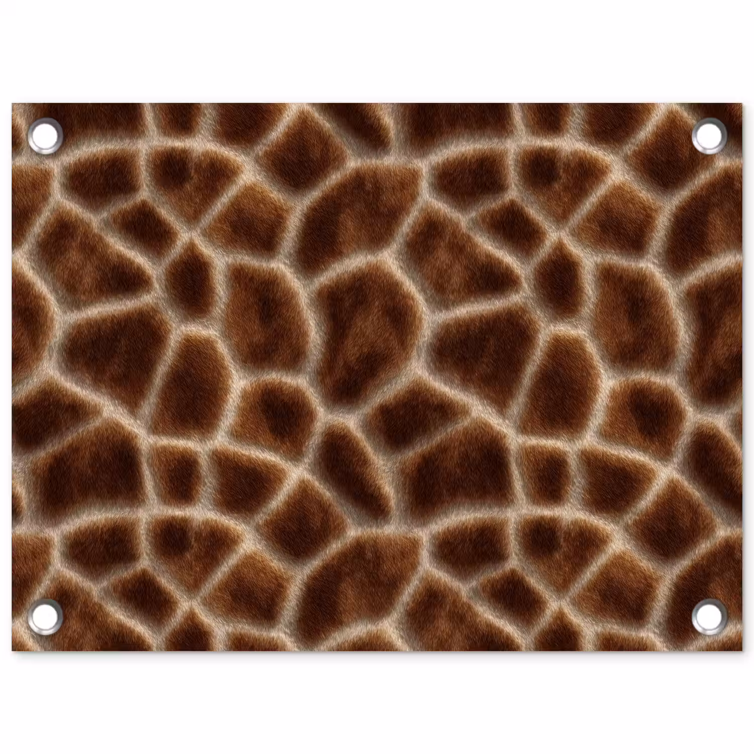 Giraf - Bruin - Vacht tuinposter los doek klein 239 -3d