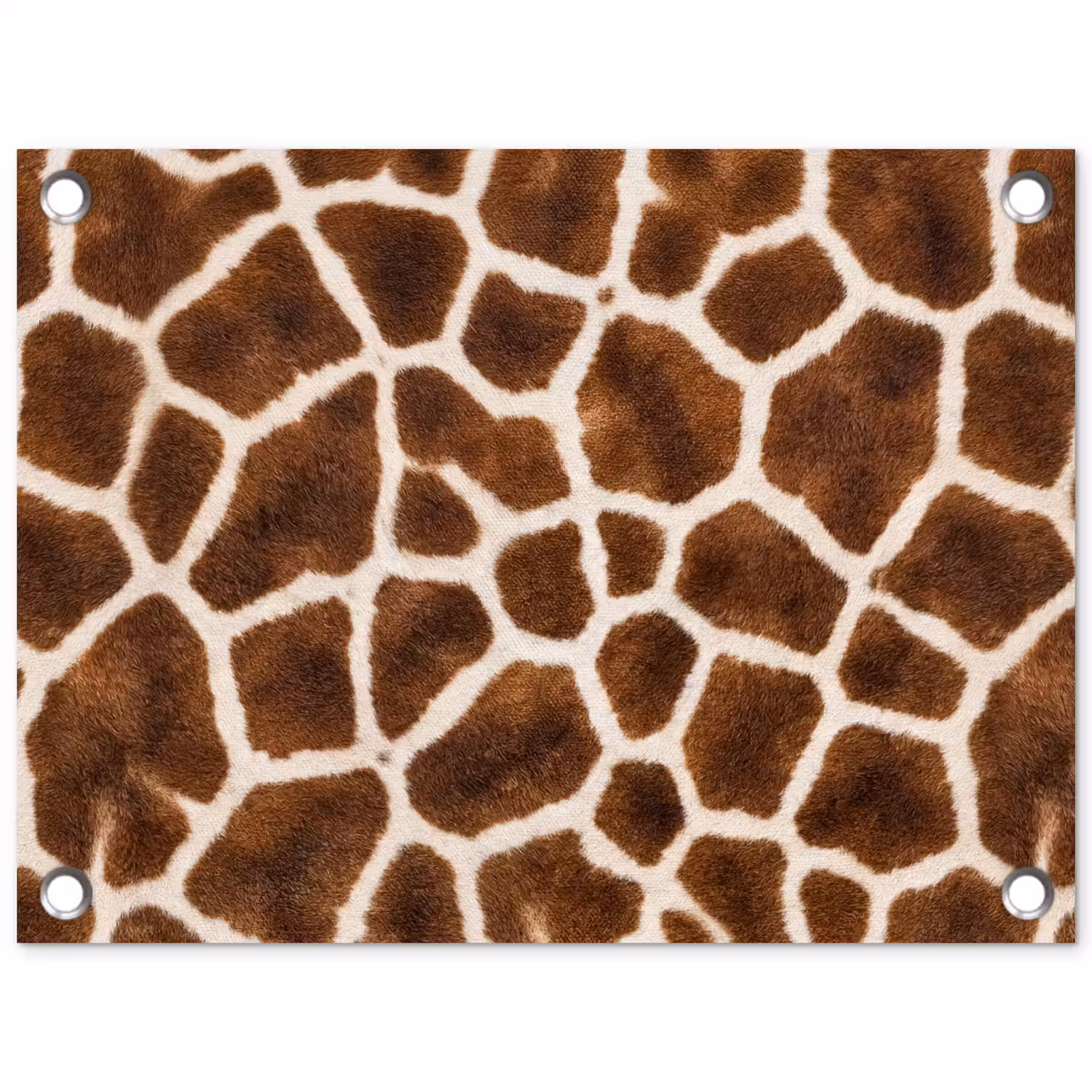 Giraf - Vacht - Klassiek - Bruin tuinposter los doek klein -3d