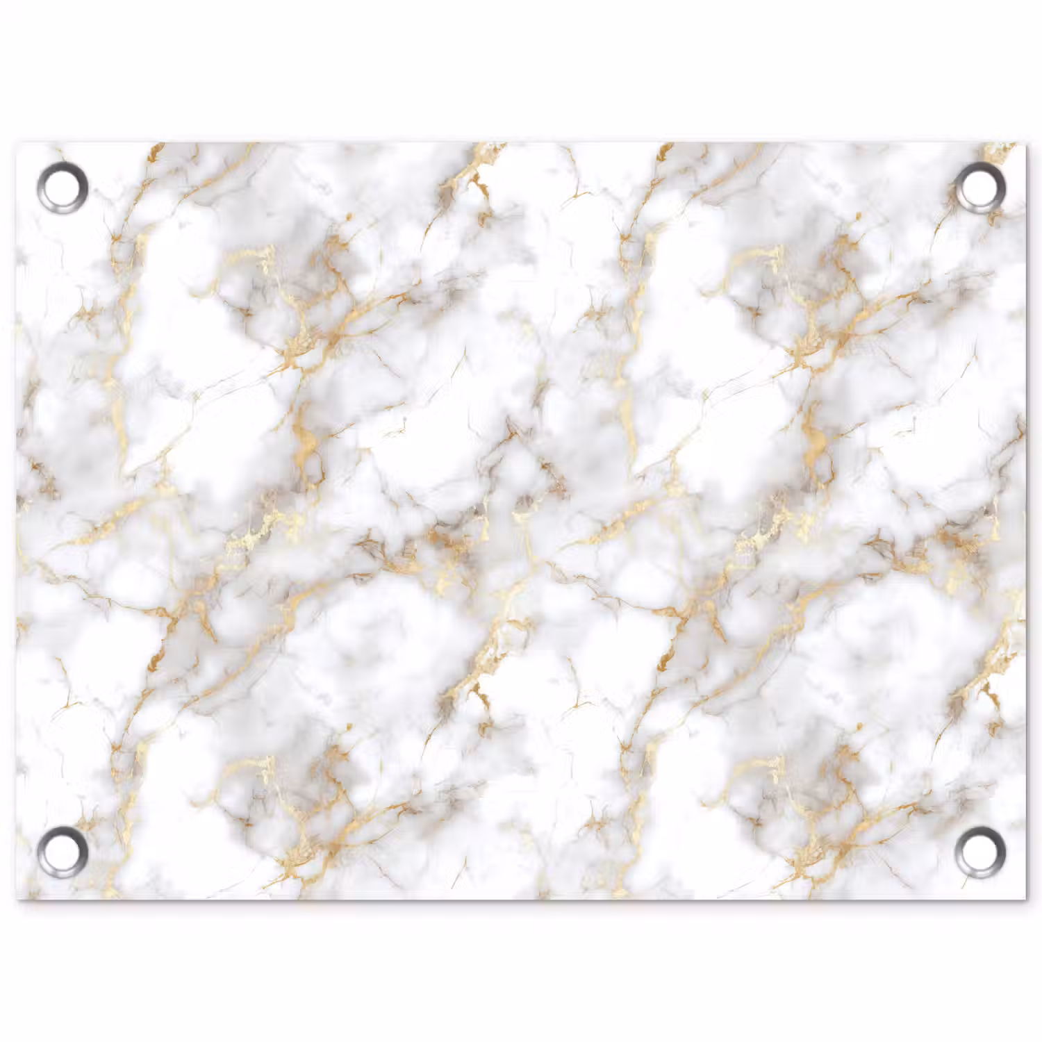 Gouden aders - Marmer - Wit tuinposter los doek klein 239 -3d