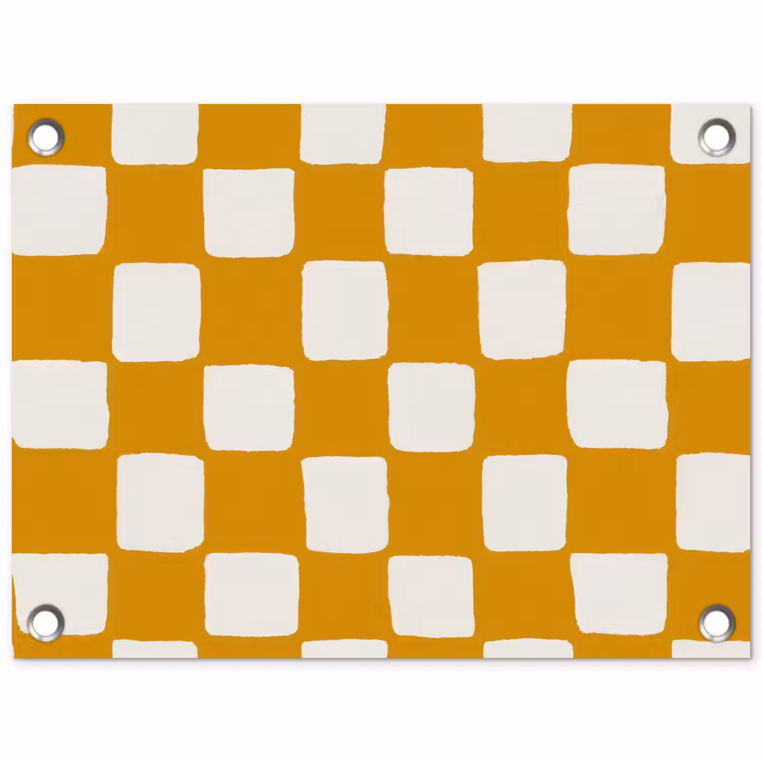 Grafisch - Patroon - Oker tuinposter los doek klein 239 -3d