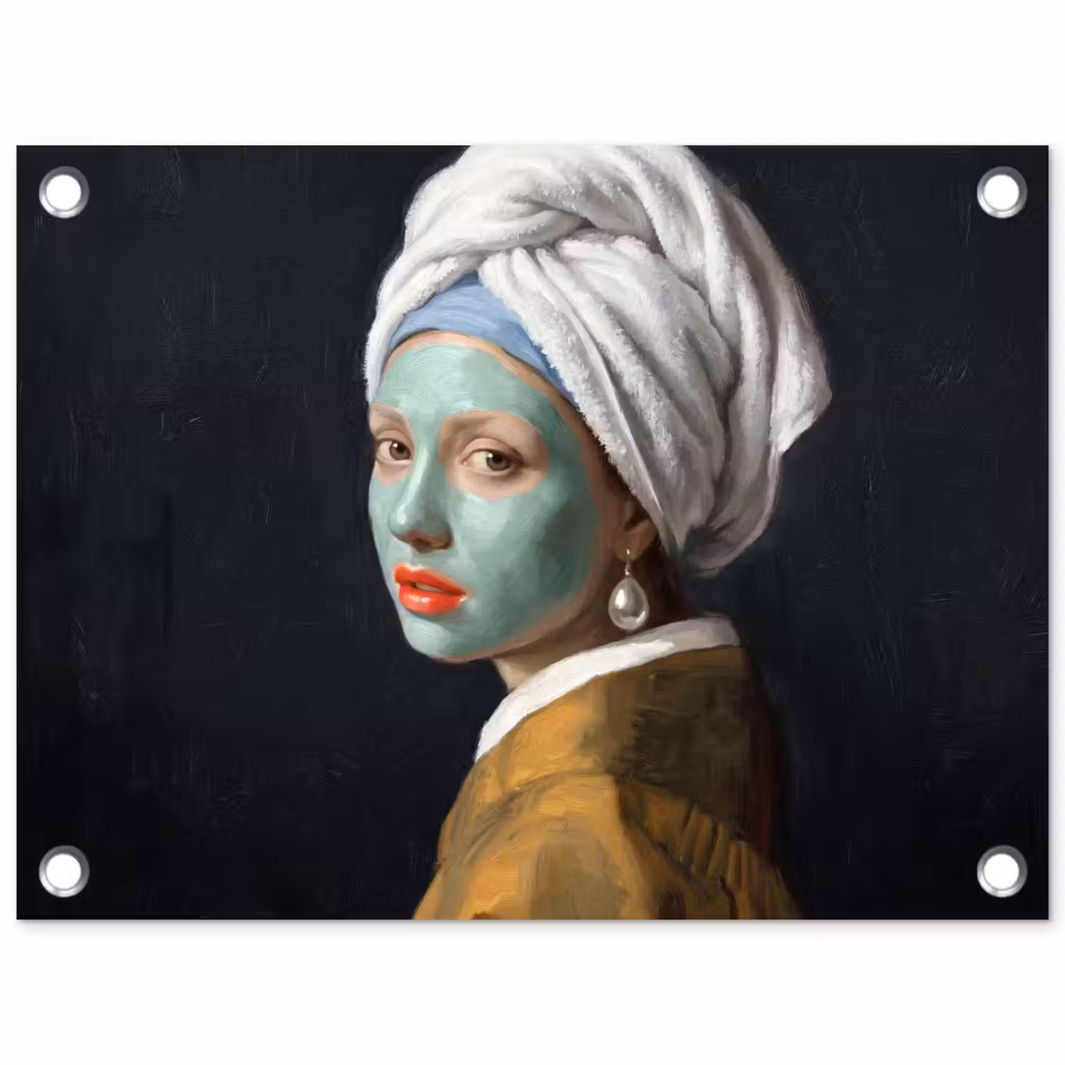 Iconisch - Modern - Kleurrijk tuinposter los doek klein -3d