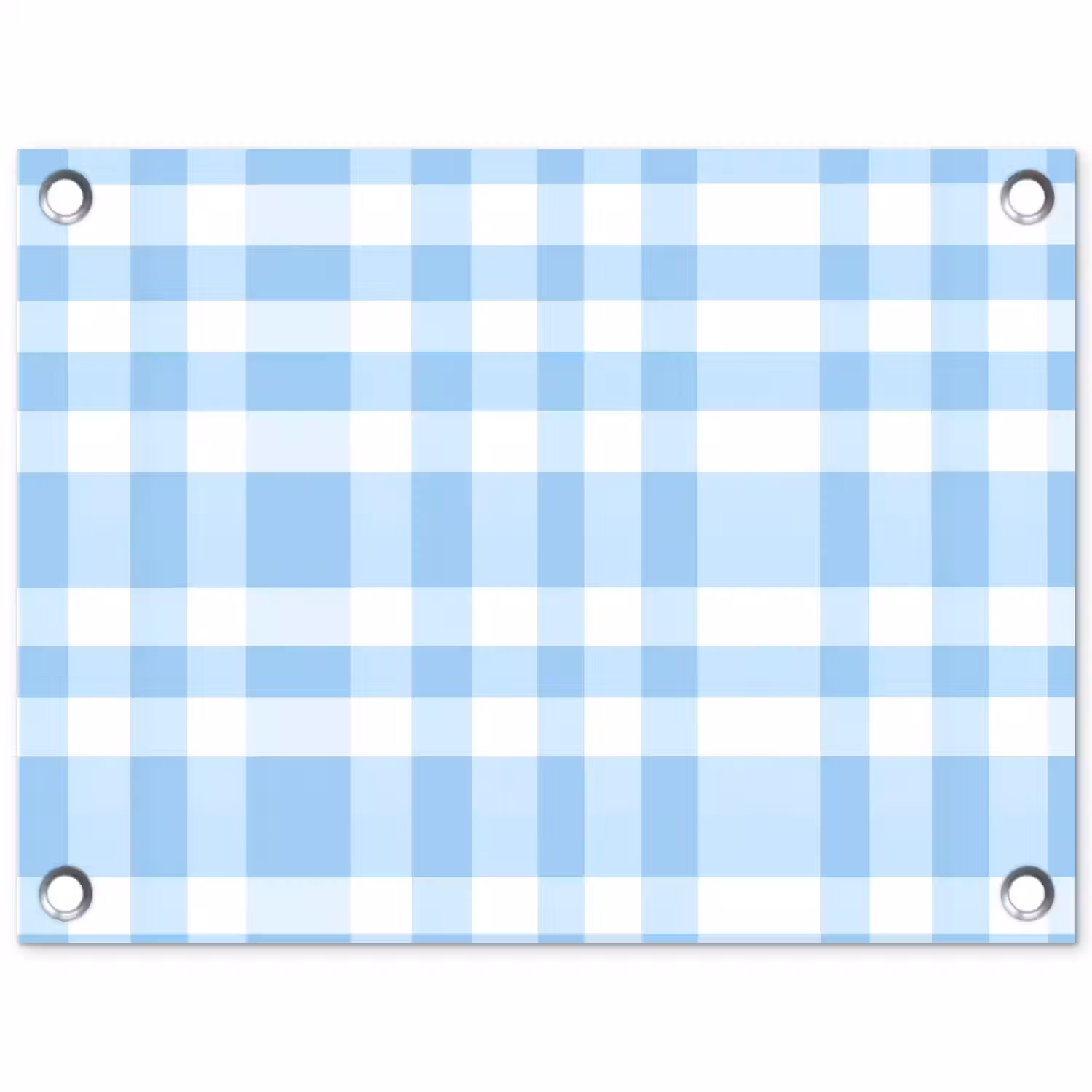 Ruit - Patroon - Blauw tuinposter los doek klein 239 -3d