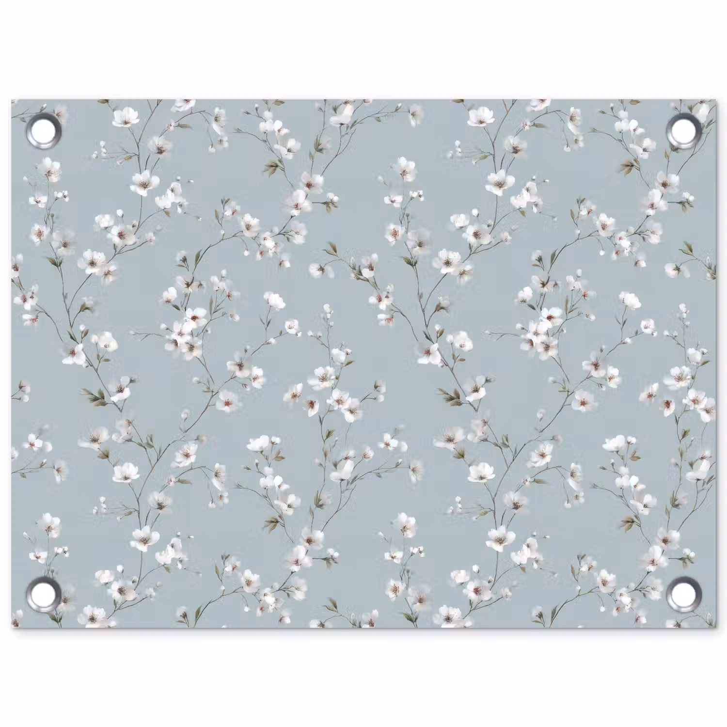 Klassiek - Bloemen - Blauw tuinposter los doek klein 239 -3d