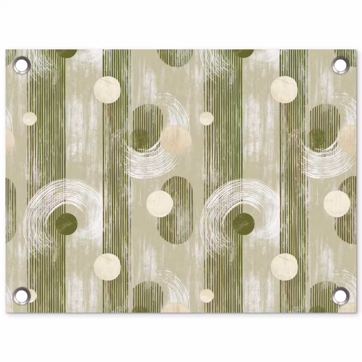 Artistiek - Modern - Groen tuinposter los doek klein 239 -3d