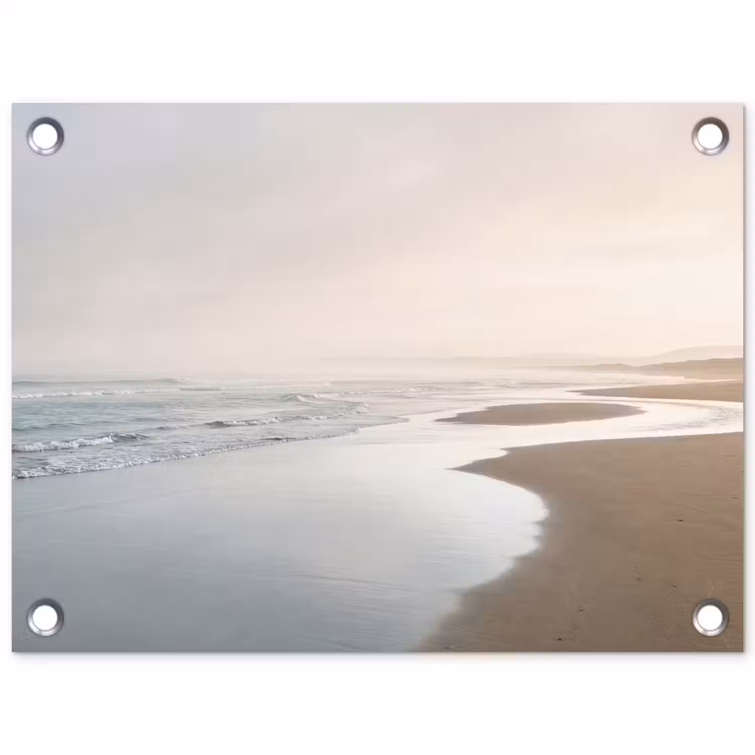 Kustlijn - Strand - Oceaan tuinposter los doek klein -3d